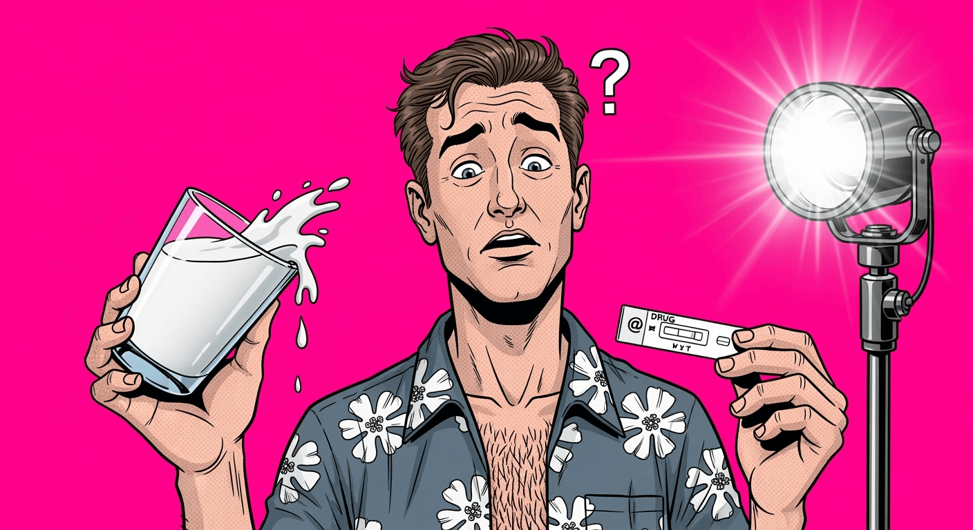 Beber leite ajuda-te a passar num teste de drogas?