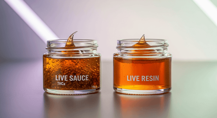 Live Sauce vs Live Resin: Qual é a diferença e qual é melhor para ti?