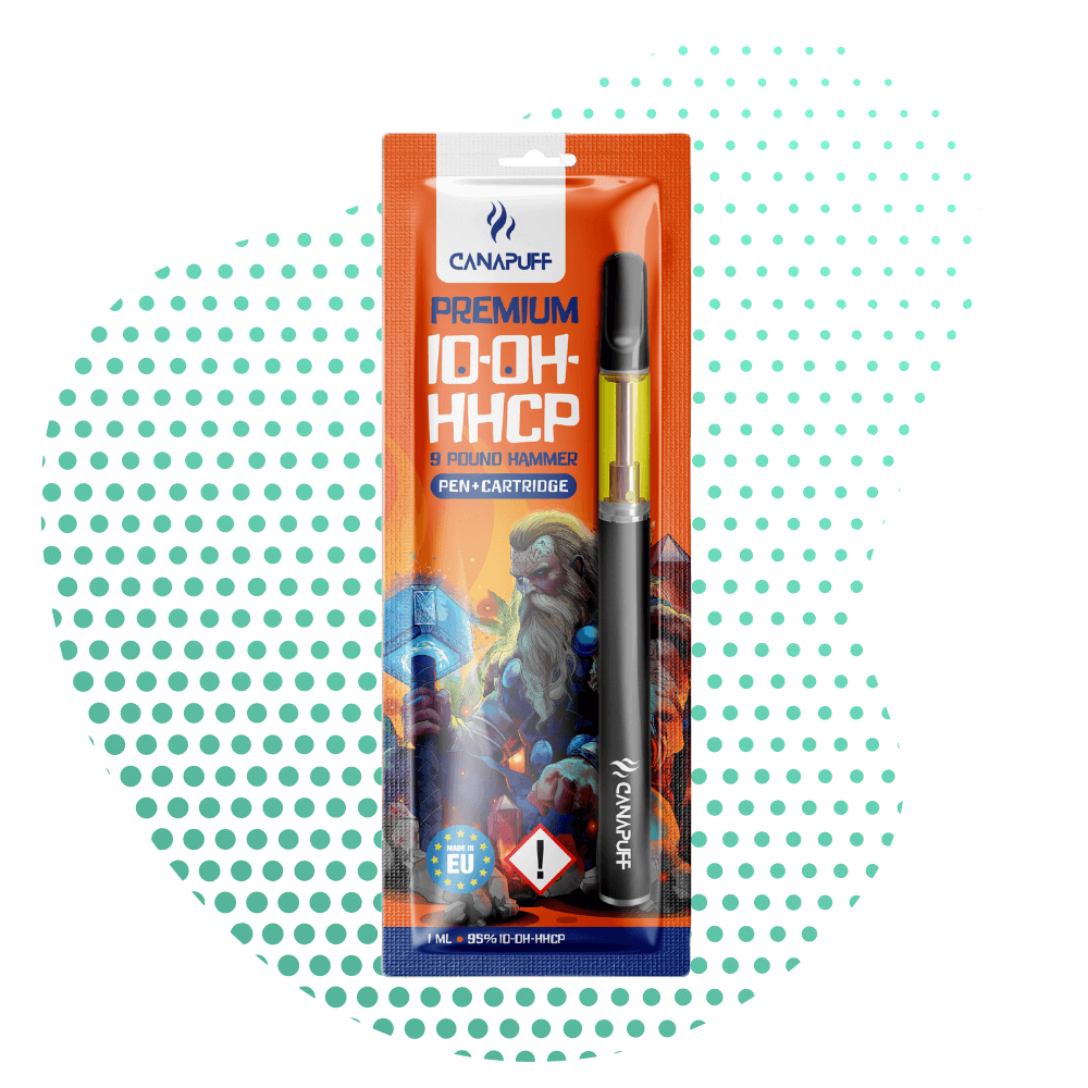 Canapuff - 9 Pound Hammer - 10-OH-HHCP 95% - Caneta+Cartucho Canapuff