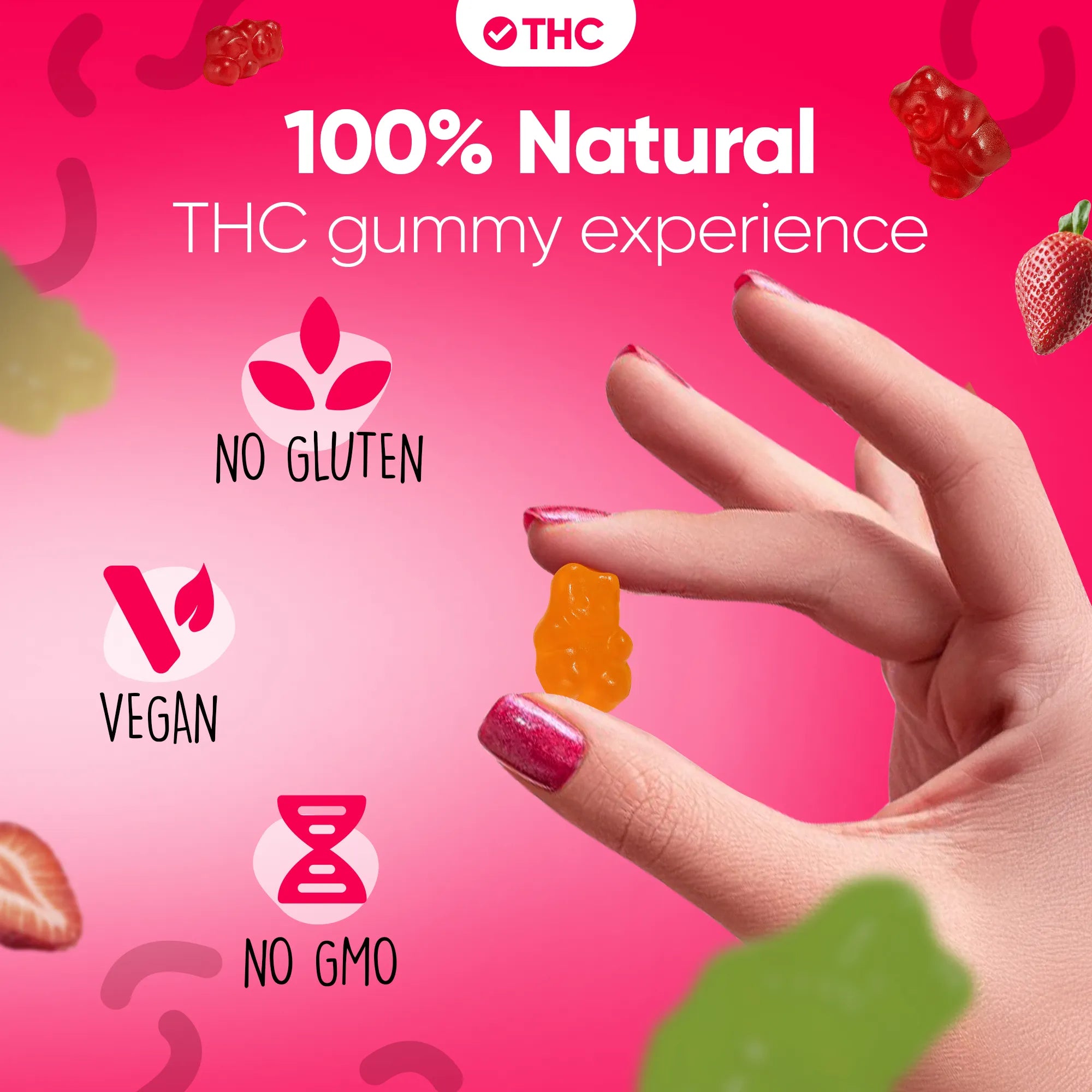 THC Gummies Morango