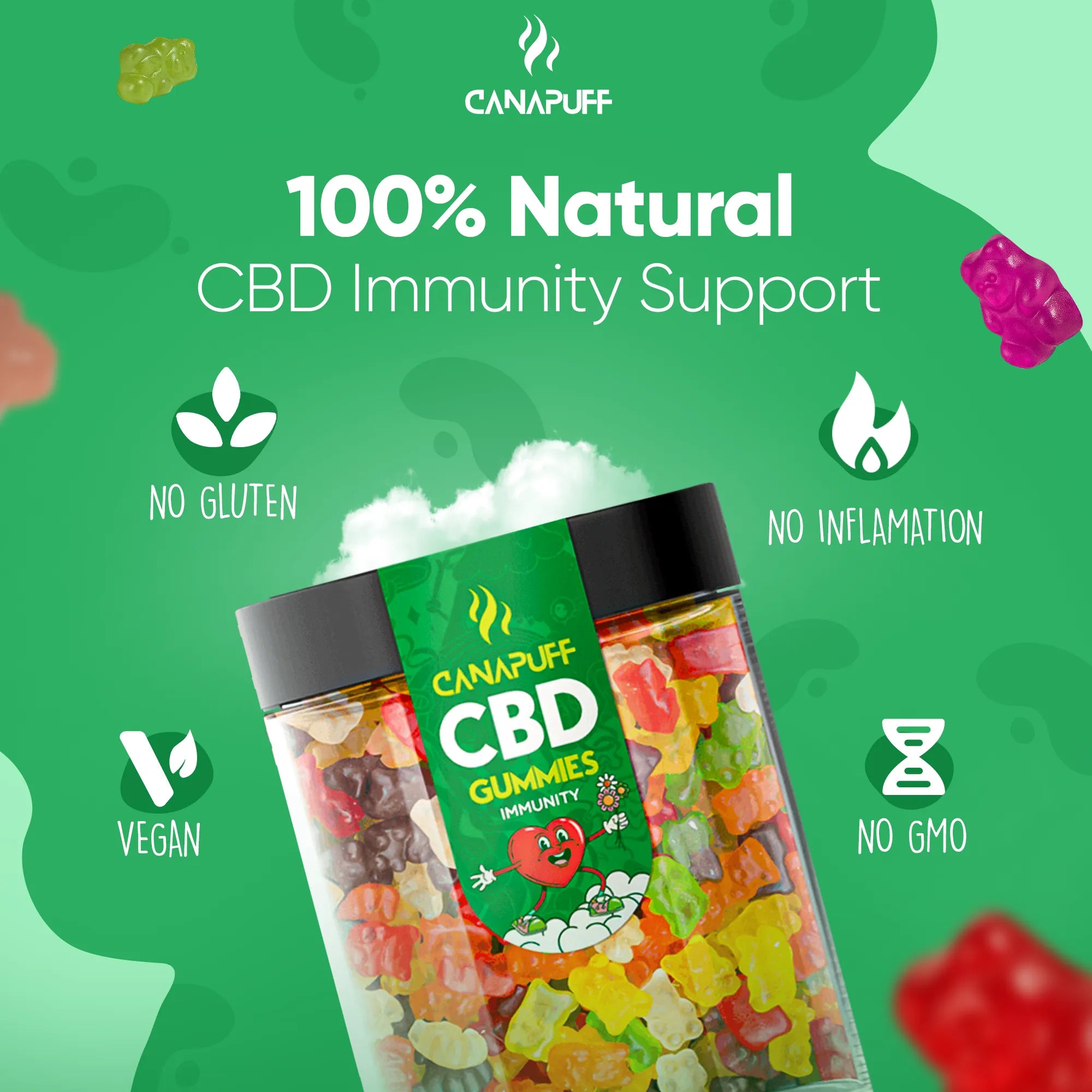 Canapuff - Gomas de CBD - Imunidade-Canapuff