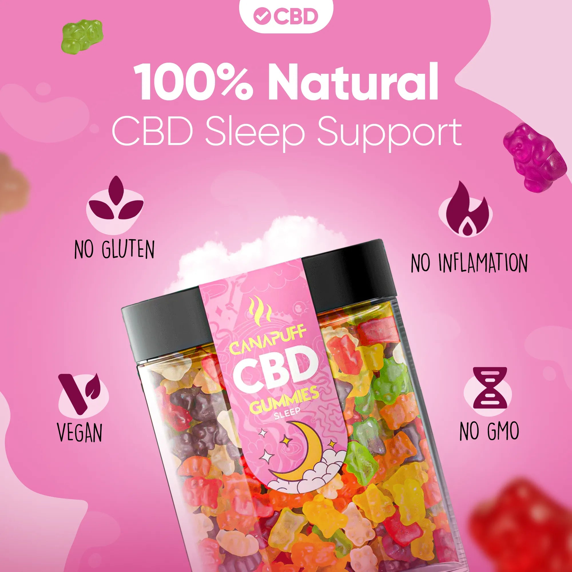 Canapuff - Gomas de CBD - Sono-Canapuff