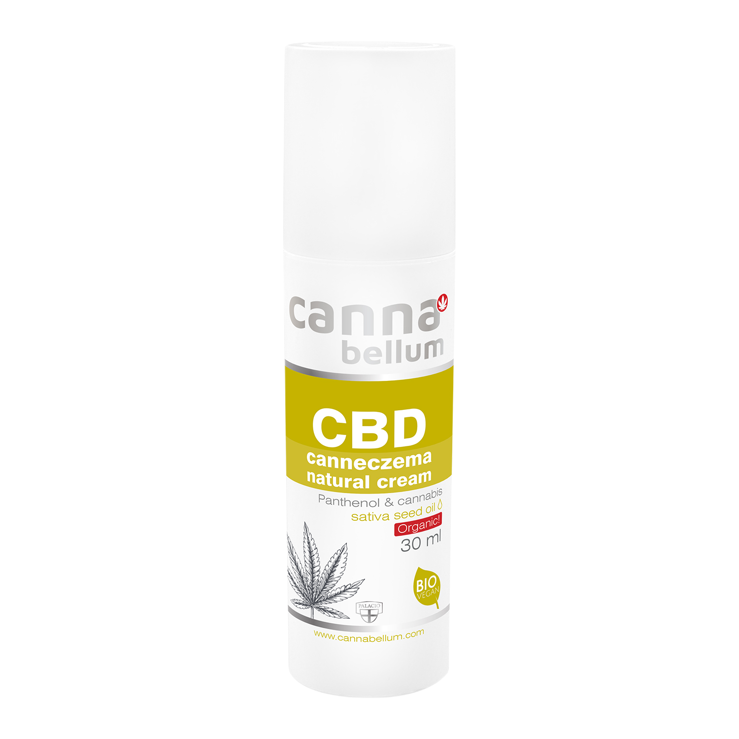 Cannabellum CBD Canneczema creme facial, 30ml - Palacio