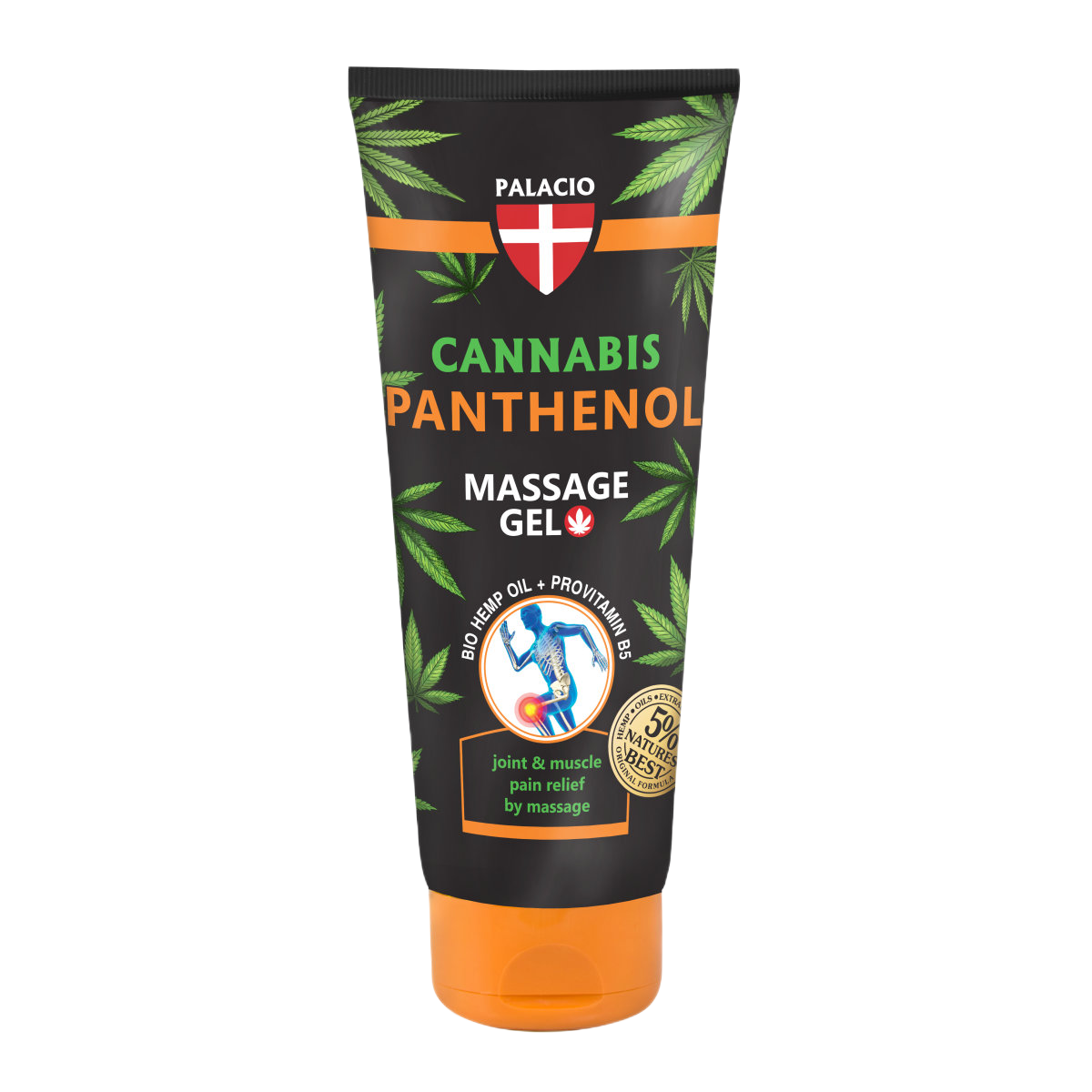 Hemp massage gel with panthenol, 200ml - Palacio