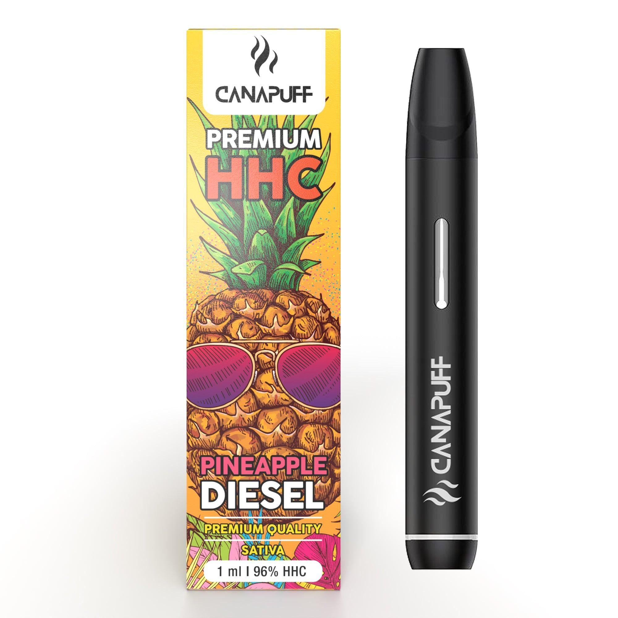 pineapple diesel 96 hhc canapuff uso único 1ml