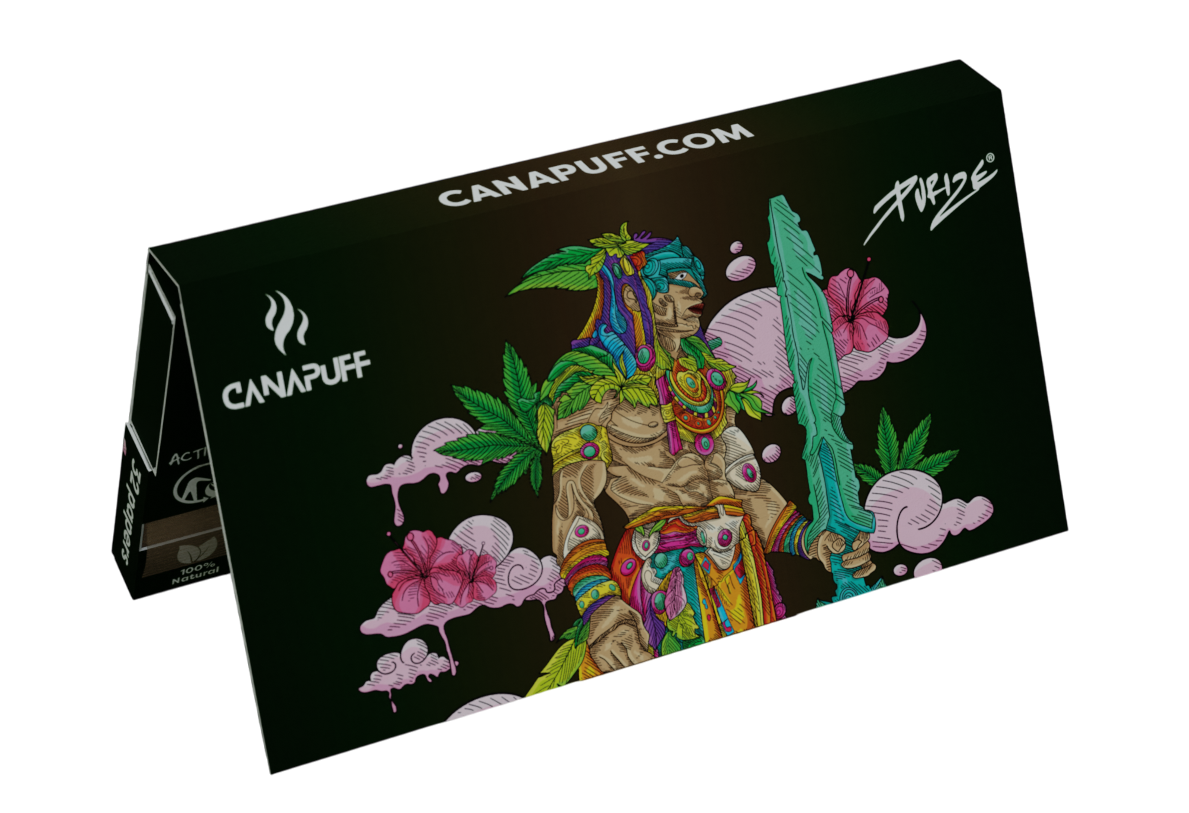 Canapuff Papel de Enrolar - Pack Combo Carbono - Green Crack
