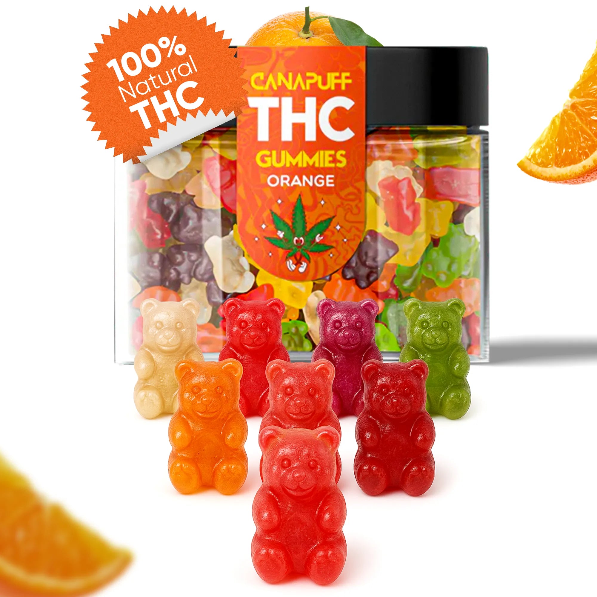 Gomas THC Laranja-Canapuff