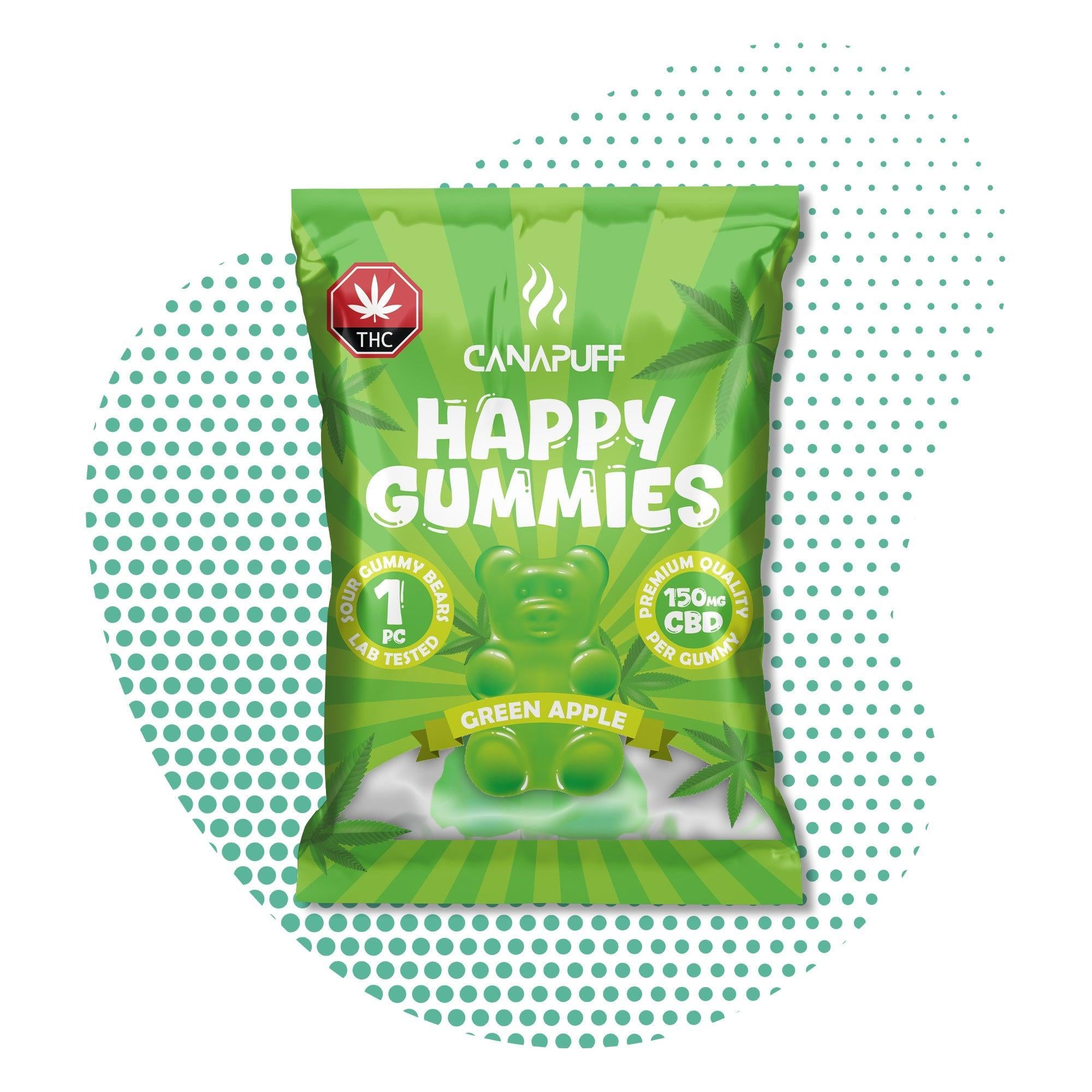 Canapuff - Gomas de CBD - Maçã Verde - Canapuff