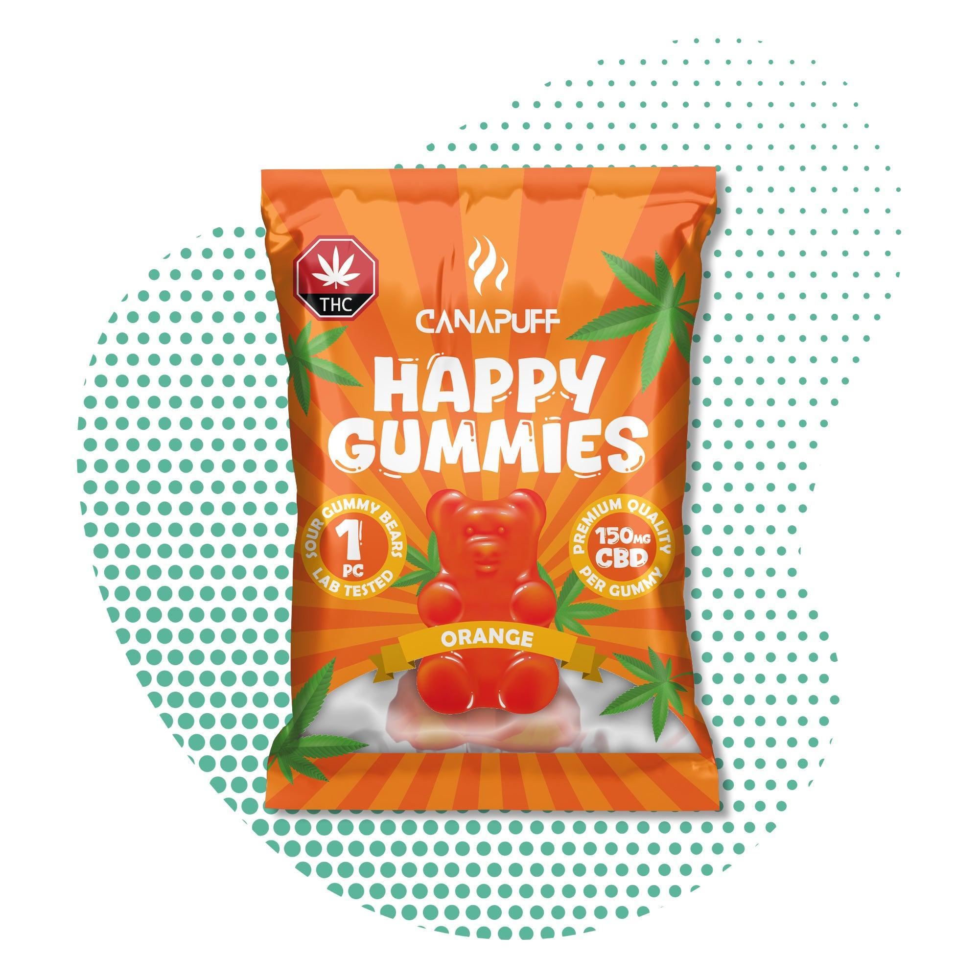 Canapuff - Gomas de CBD - Laranja-Canapuff