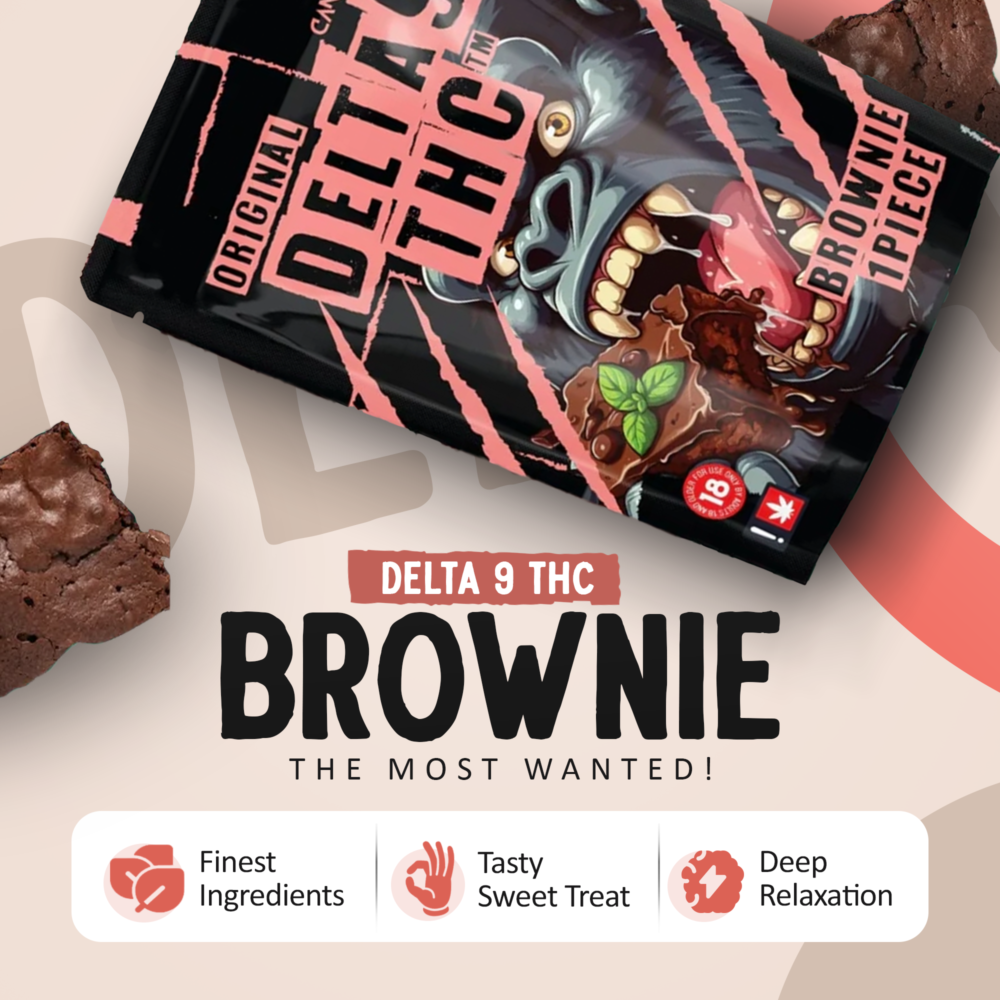 Brownies de THC