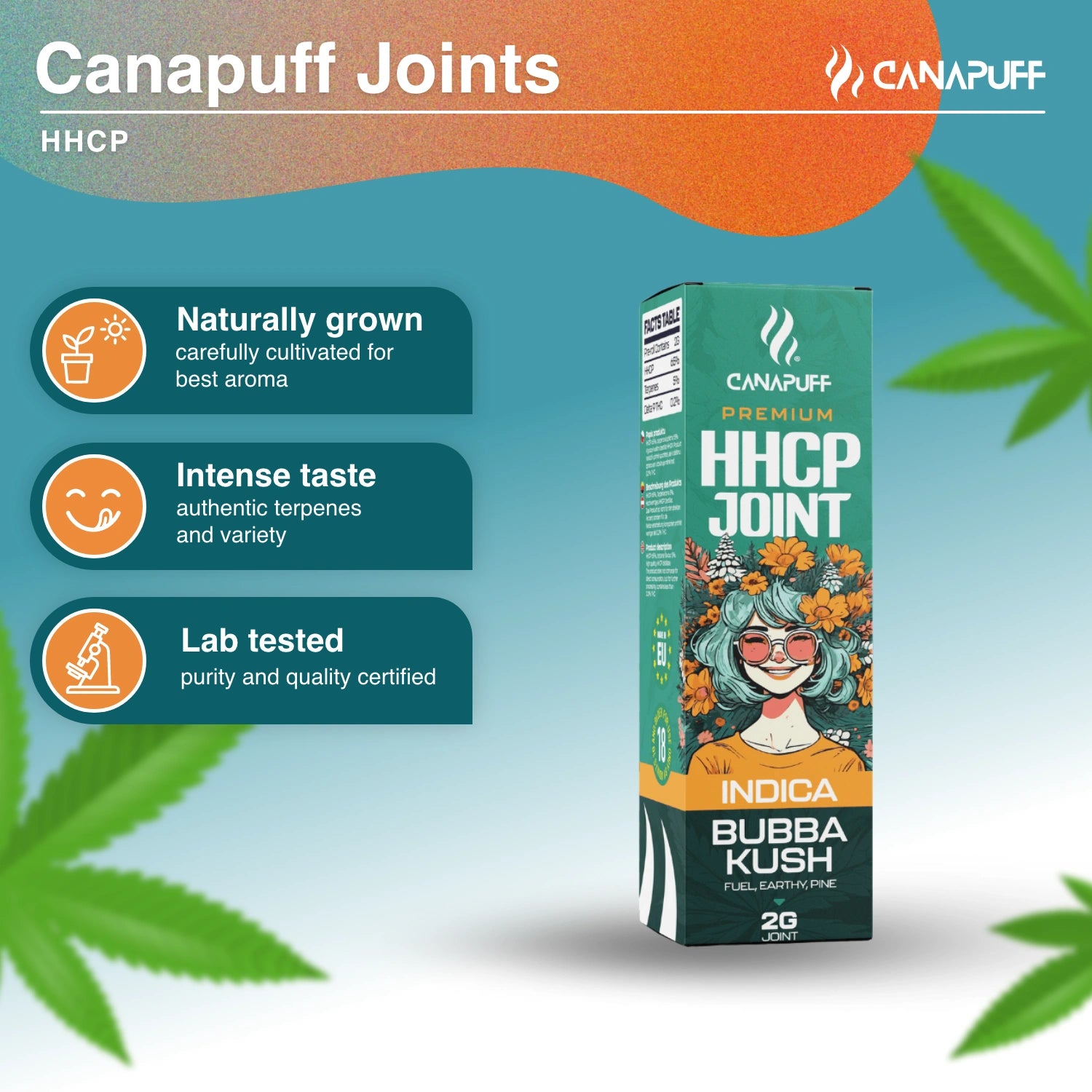 HHC-P Joint 50% Bubba Kush 2g - Canapuff