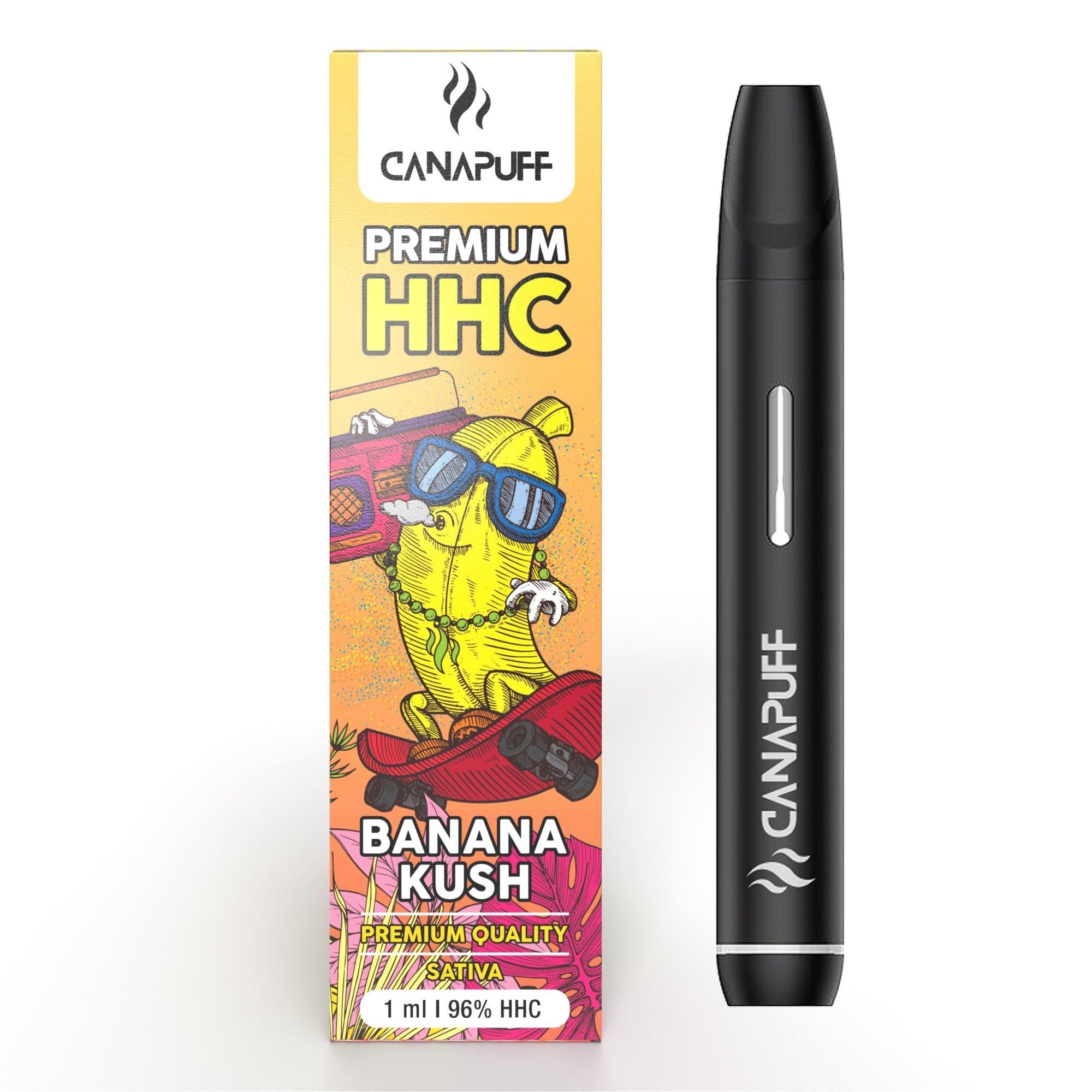banana kush 96 hhc canapuff uso único 1ml
