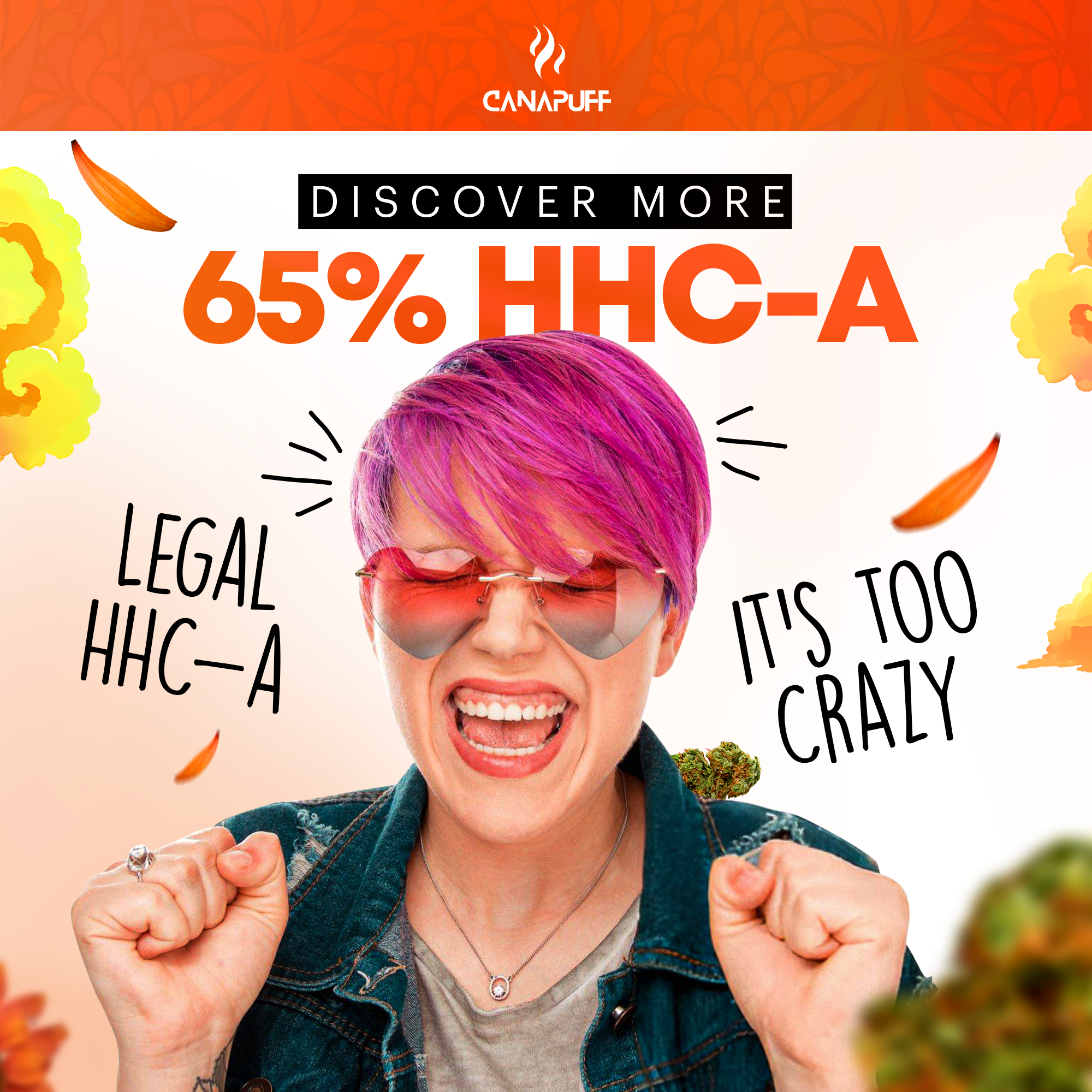 Canapuff - Green Crack 65% - HHC-A Flores-Canapuff