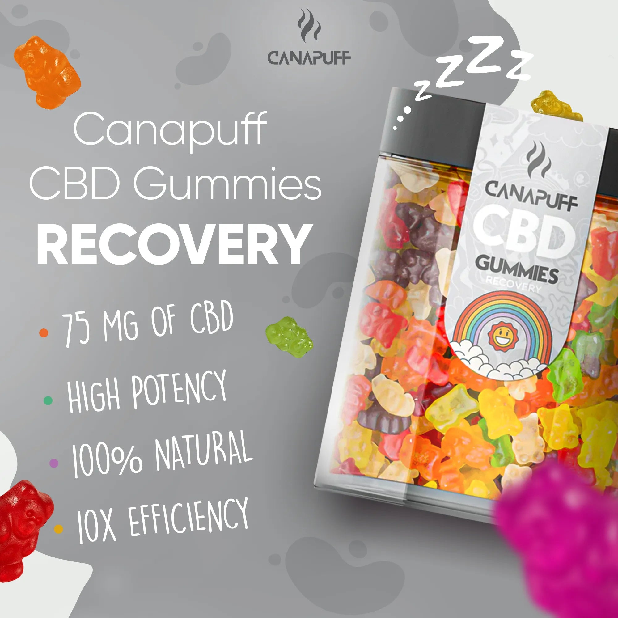 Canapuff - Gomas de CBD - Recovery-Canapuff