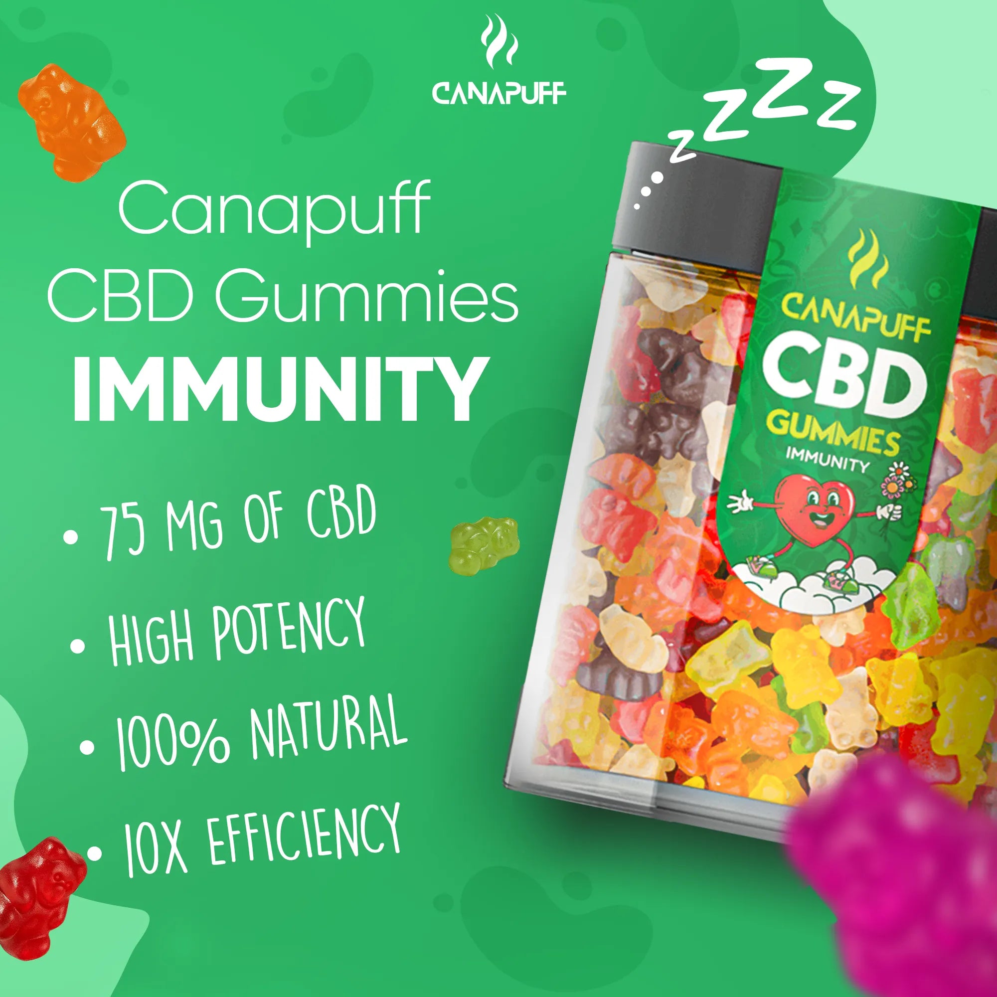 Canapuff - Gomas de CBD - Imunidade-Canapuff