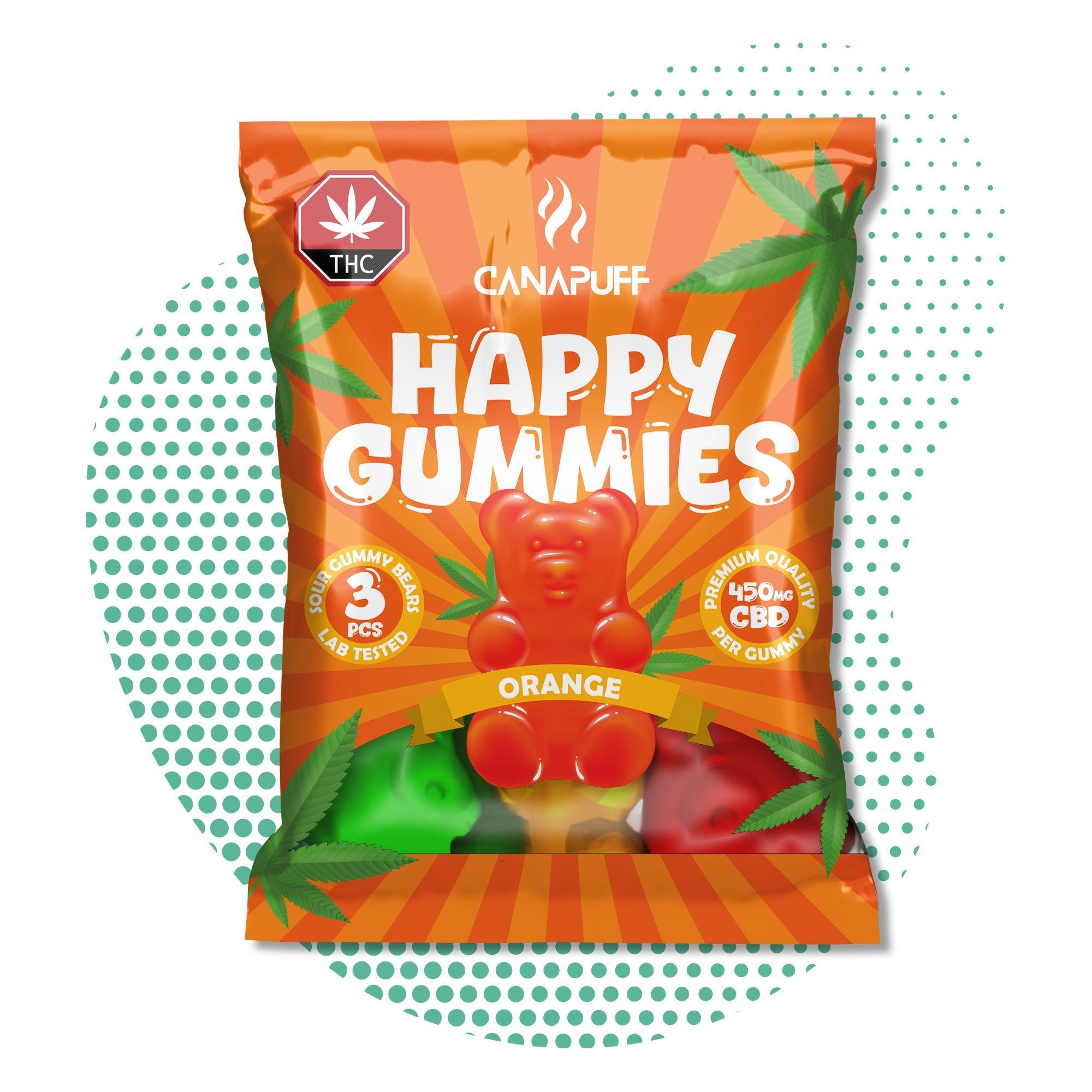 Canapuff - Gomas de CBD - Laranja-Canapuff