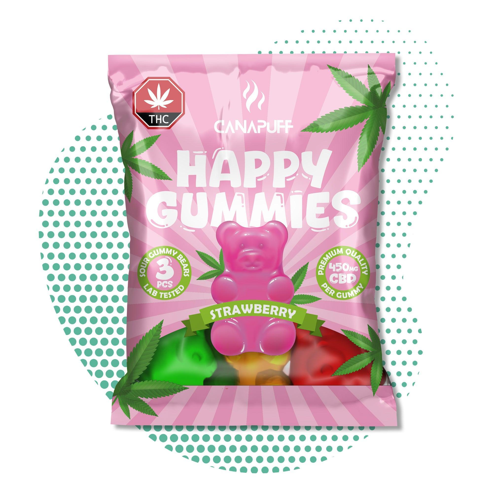 Canapuff - Gomas de CBD - Morango-Canapuff
