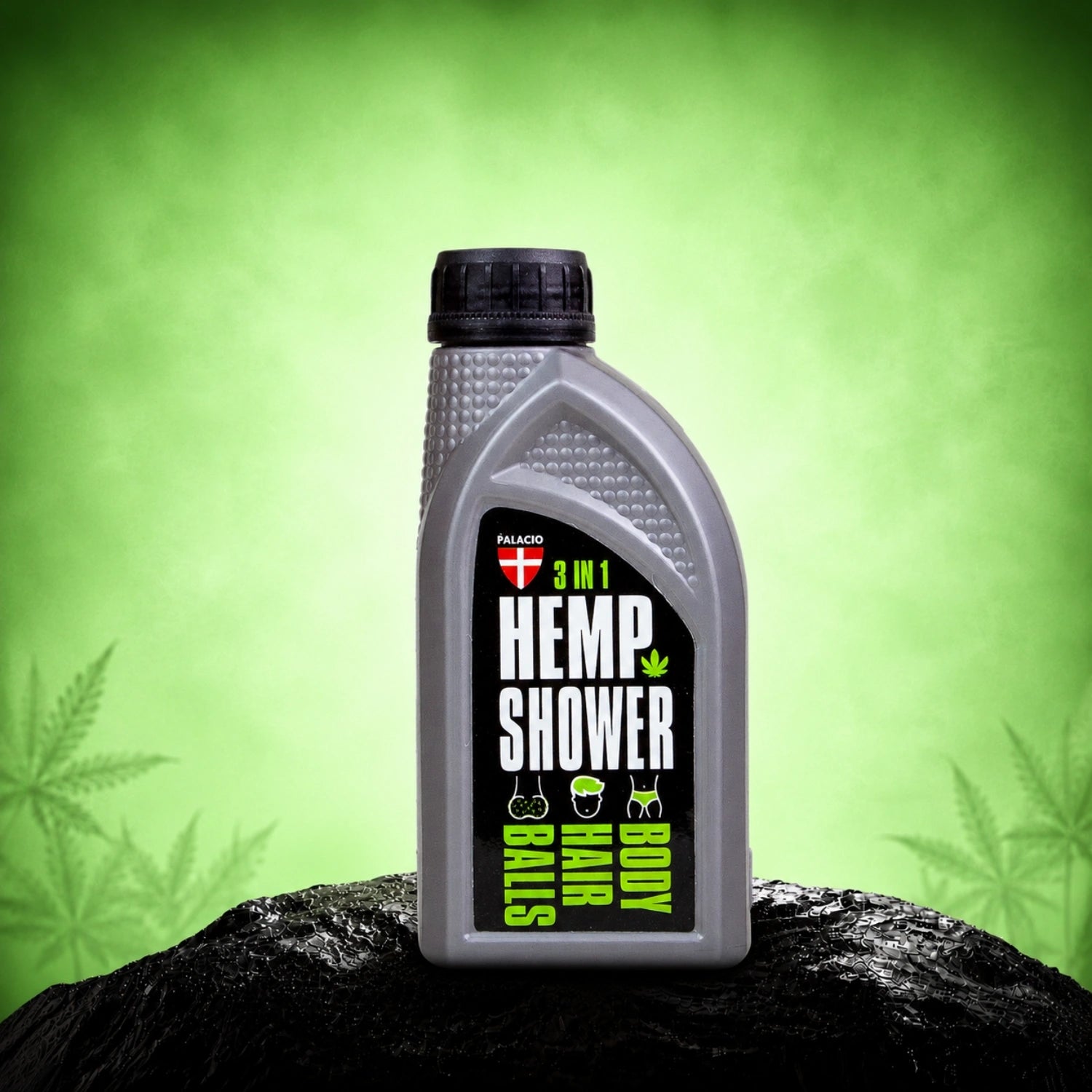 Gel de Duche 3 em 1 com Cânhamo para Homem 500ml - Palacio