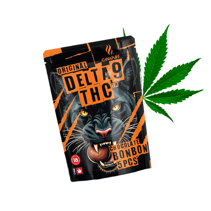 Bombom de chocolate com THC Delta-9