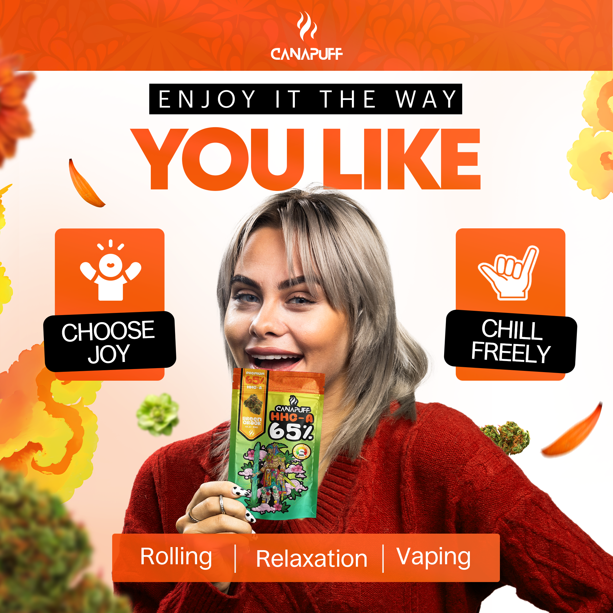 Canapuff - Green Crack 65% - HHC-A Flores-Canapuff