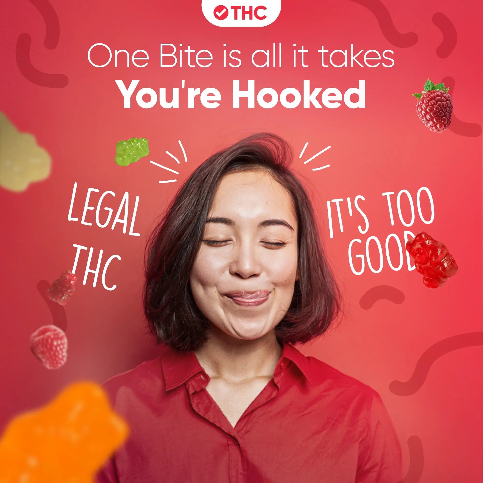 Gomas THC Framboesa-Canapuff