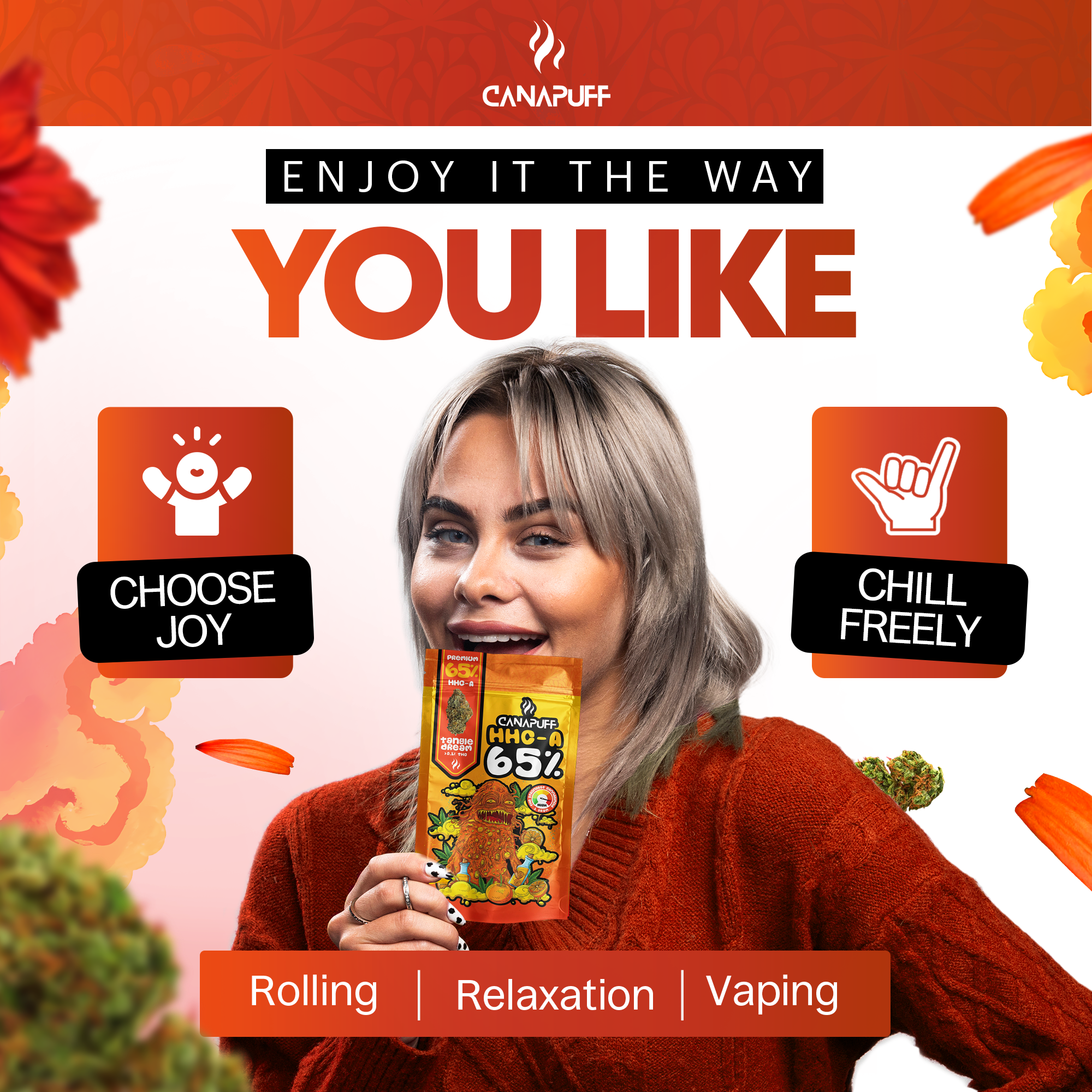 Canapuff - Tangie Dream 65% - HHC-A Flores-Canapuff