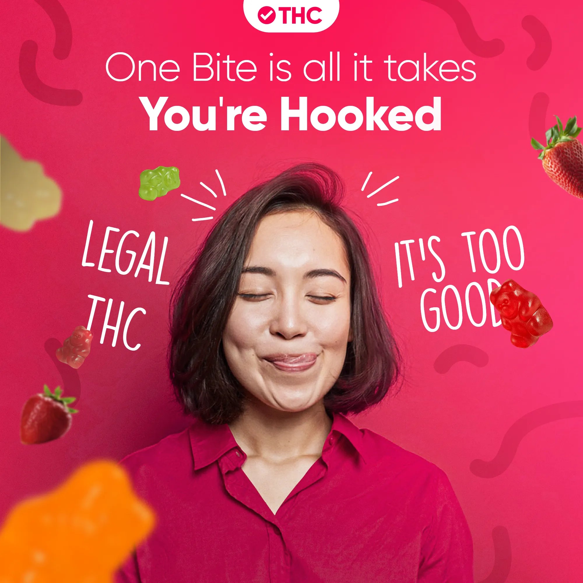 Gomas THC Morango-Canapuff