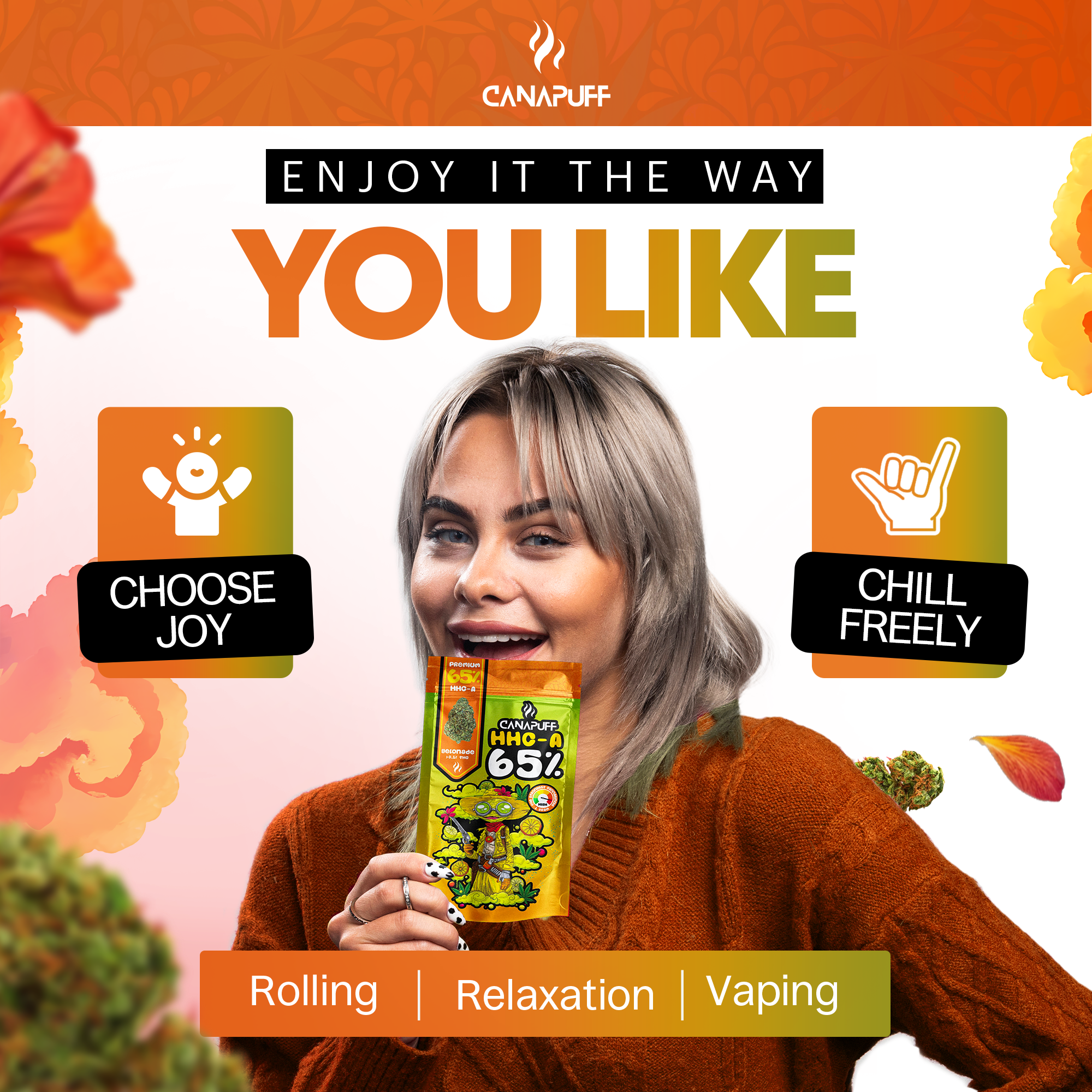 Canapuff - Gelonade 65% - Flores HHC-A - Canapuff