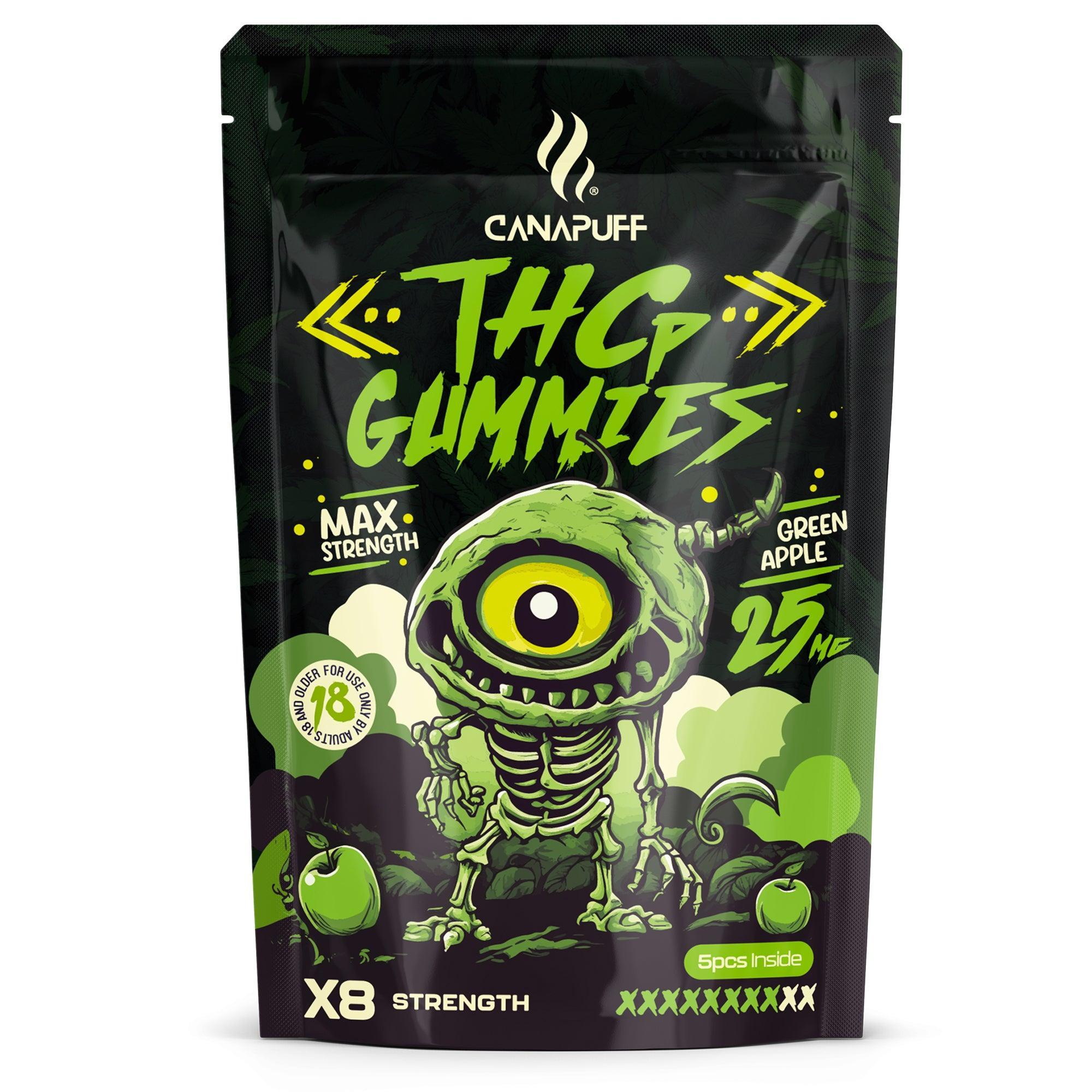 Gomas de THCp maçã verde RENDER