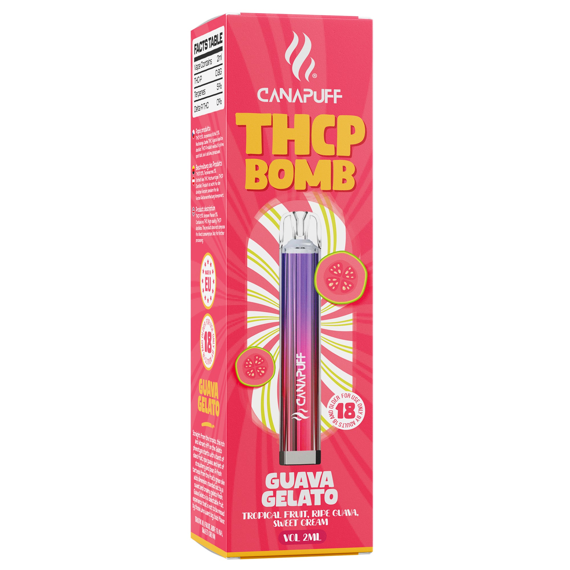 RENDIMENTO DE VAPE DE THCP GUAVA GELATO