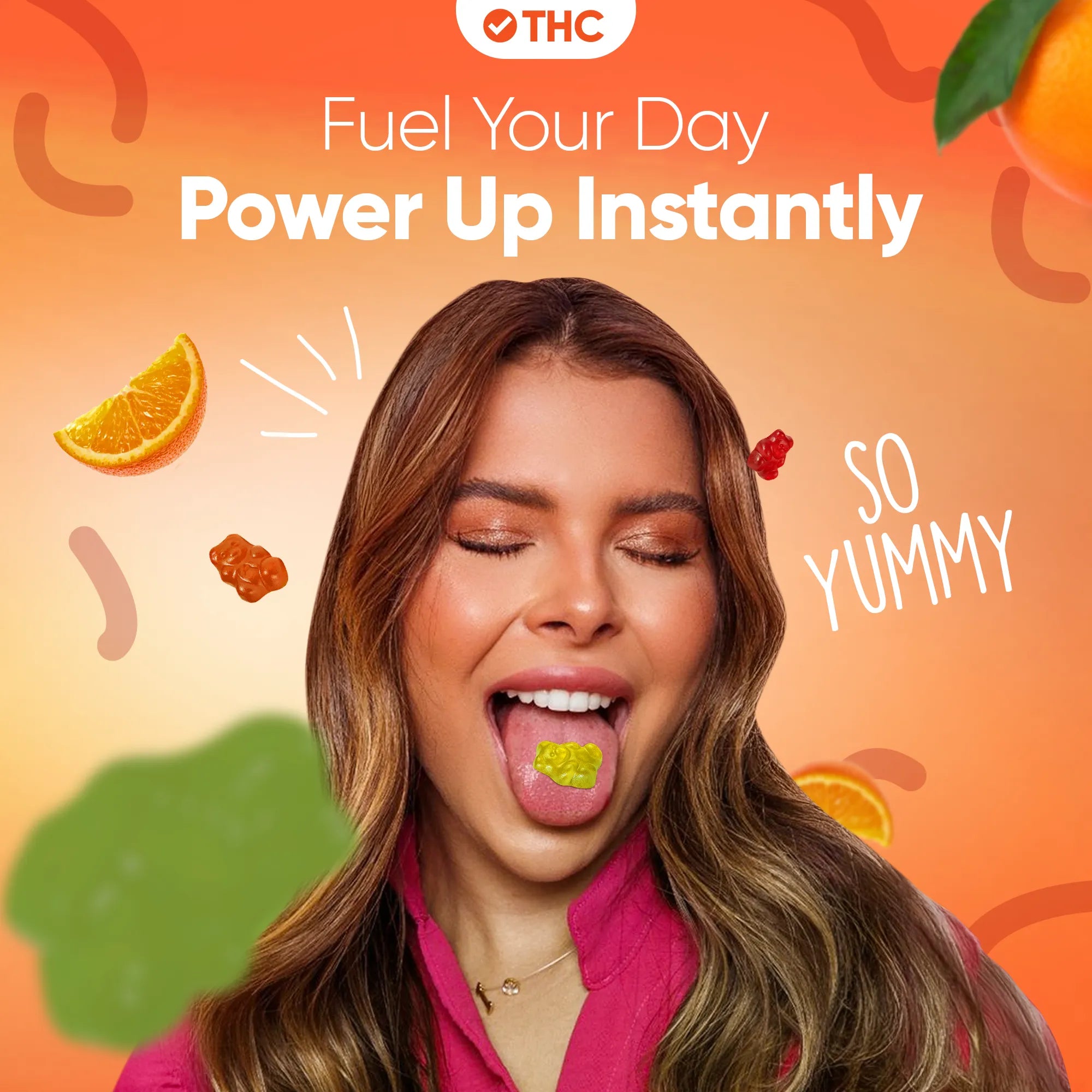 Gomas THC Laranja-Canapuff