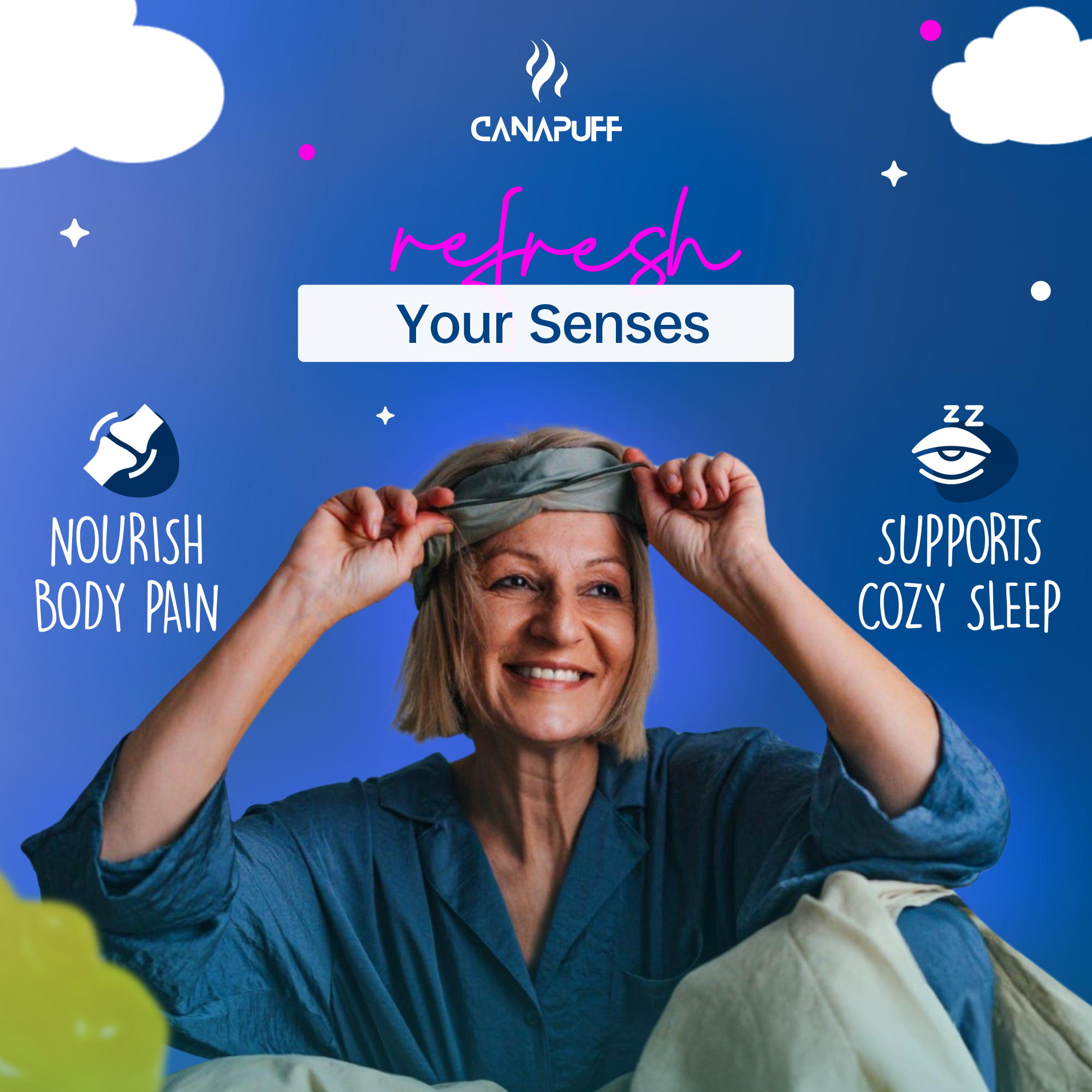 Gomas de Melatonina - Framboesa-Canapuff