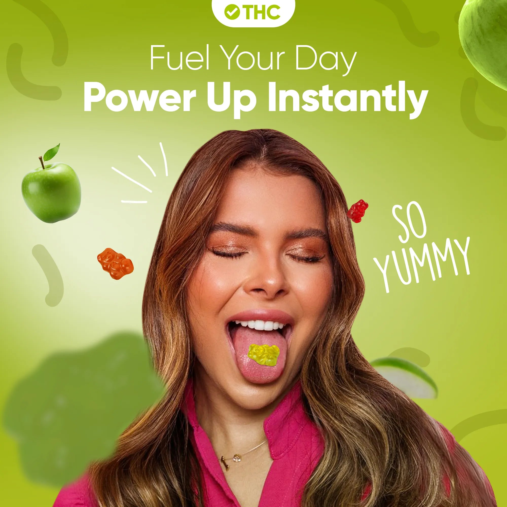 Gomas THC Maçã Verde-Canapuff