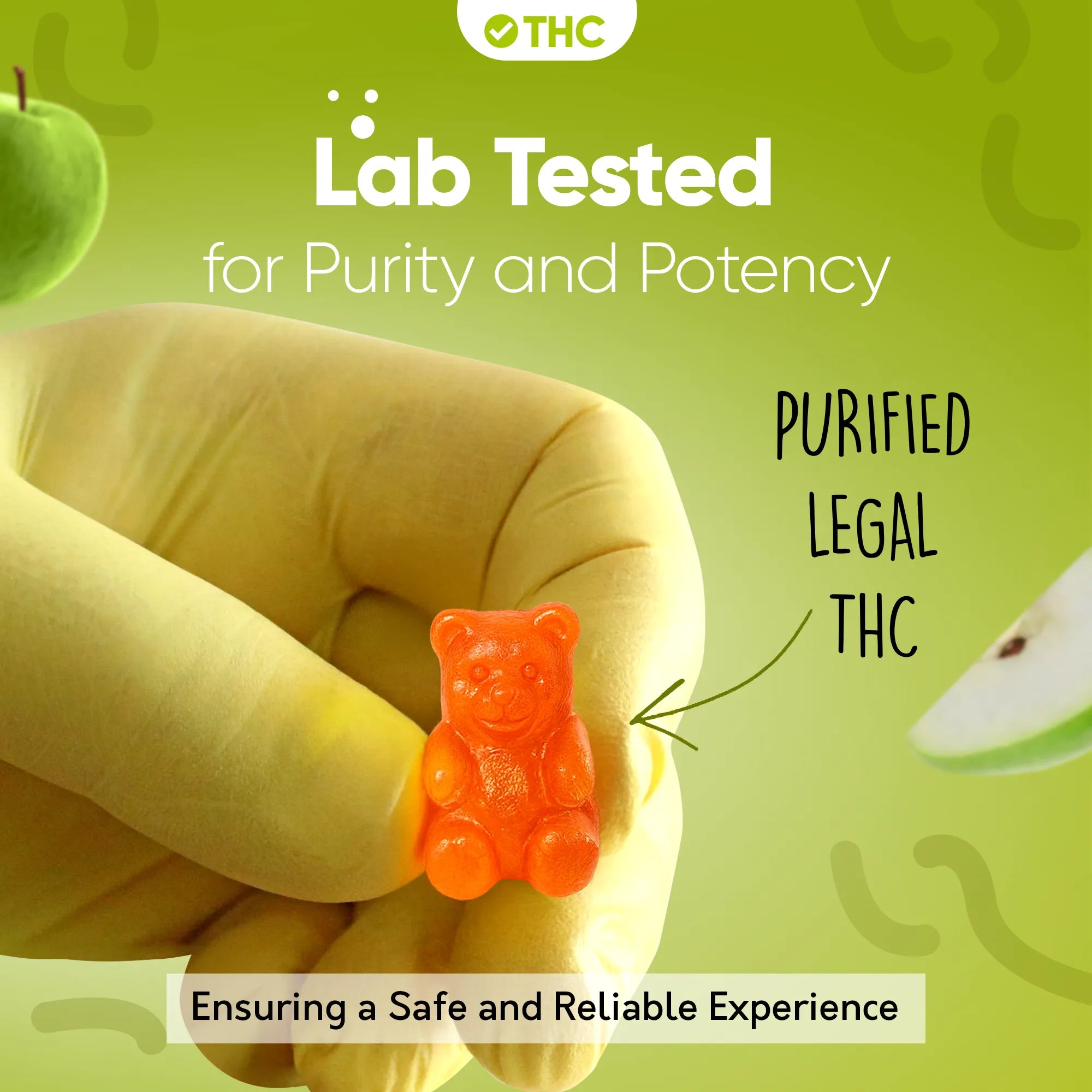 Gomas THC Maçã Verde-Canapuff