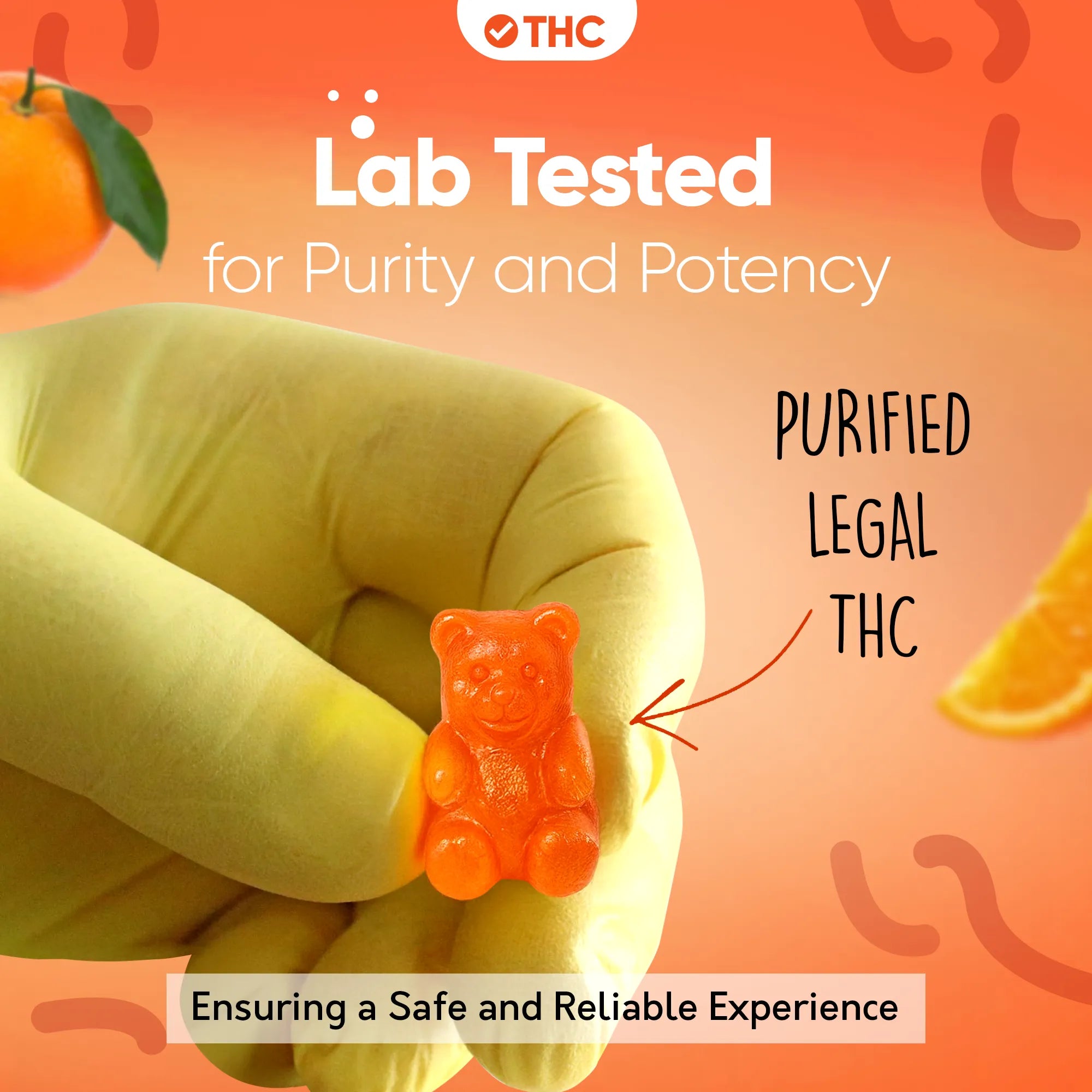 Gomas THC Laranja-Canapuff