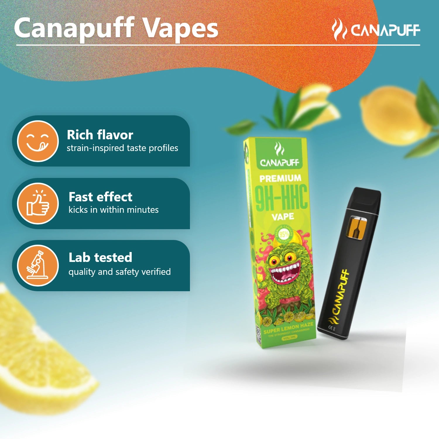 Super Lemon Haze 95% 10-OH-HHC - Canapuff - Vape - 1ml