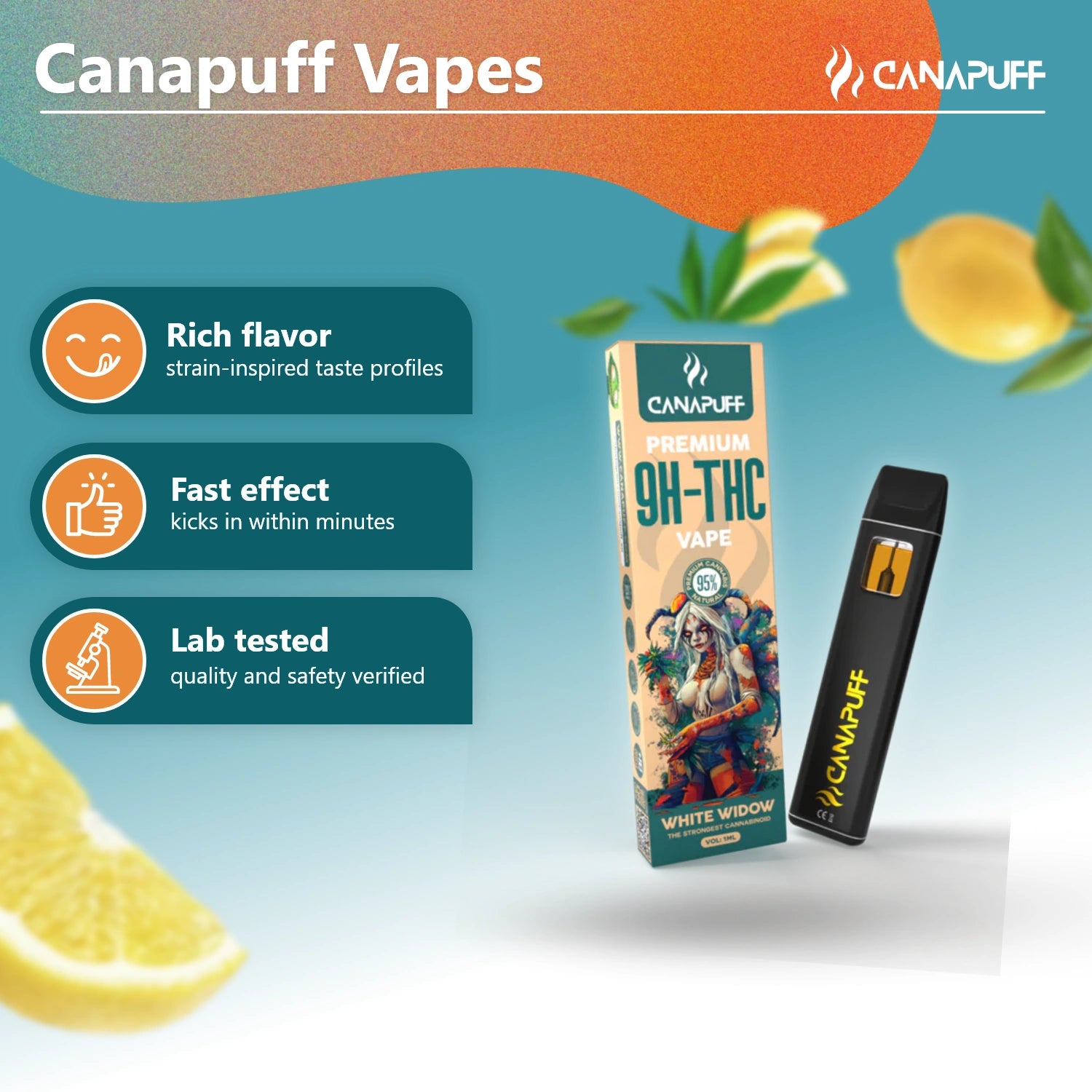 9H-THC Vape White Widow 1 ml