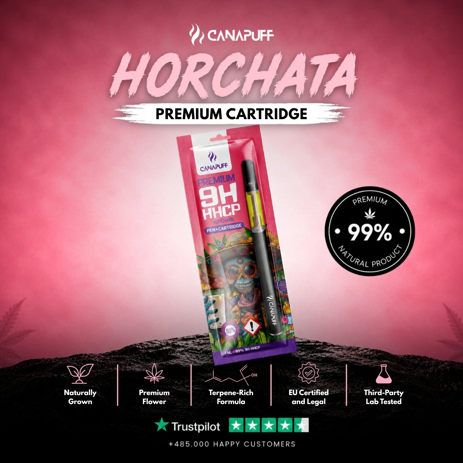9H-HHCP Pen+Cartucho Horchata 99%