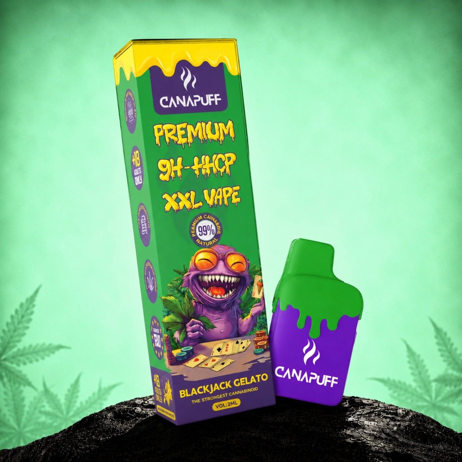 Vape XXL 9H-HHCP Blackjack Gelato 99% 2ml