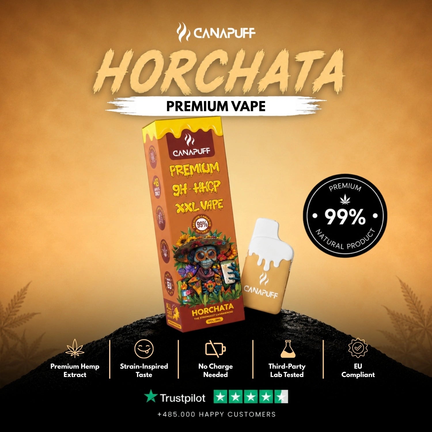 Vape XXL 9H-HHCP Horchata 99% 2ml