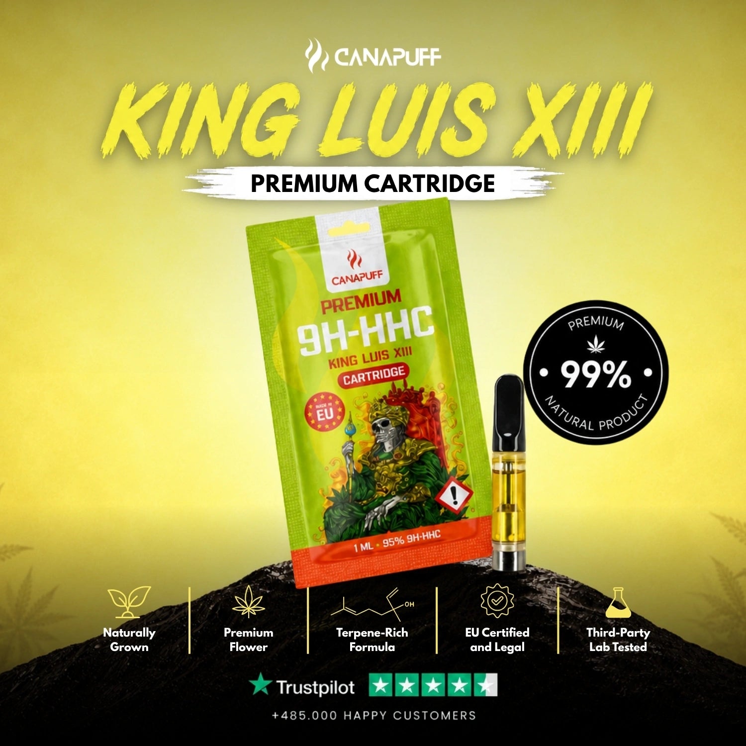 9H-HHC Cartucho King Luis XIII 95%