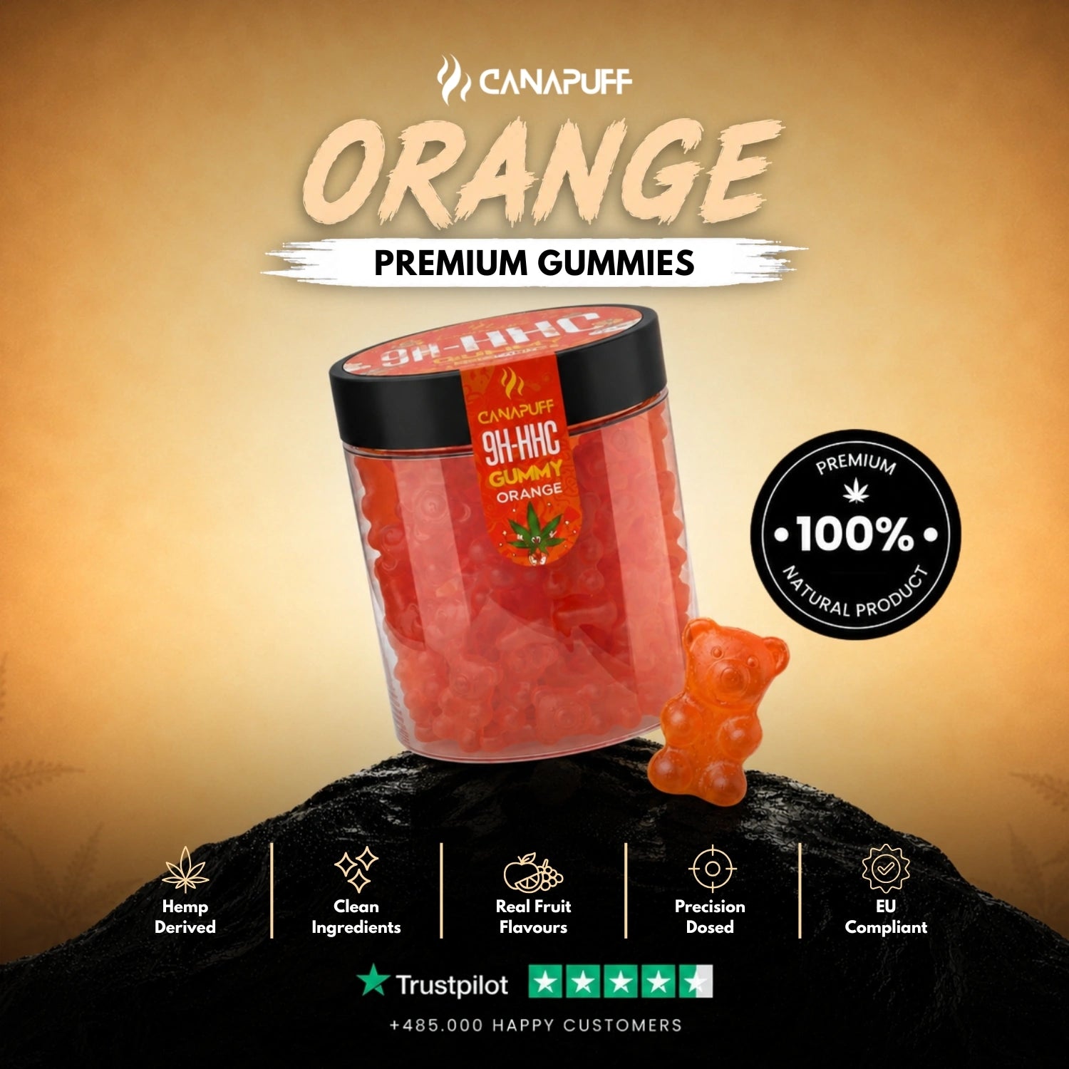 9H-HHC Gomas Laranja