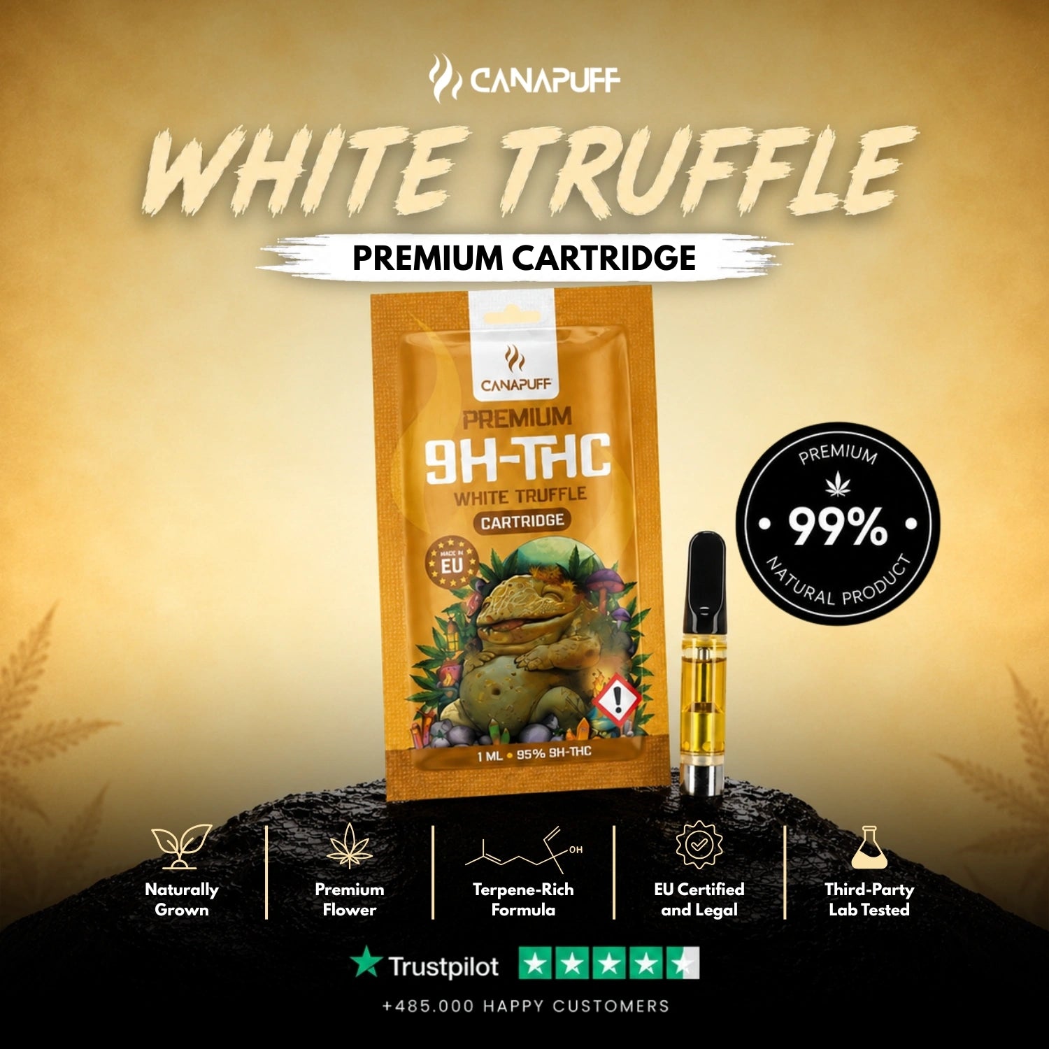 9H-THC Cartucho White Truffle 95%