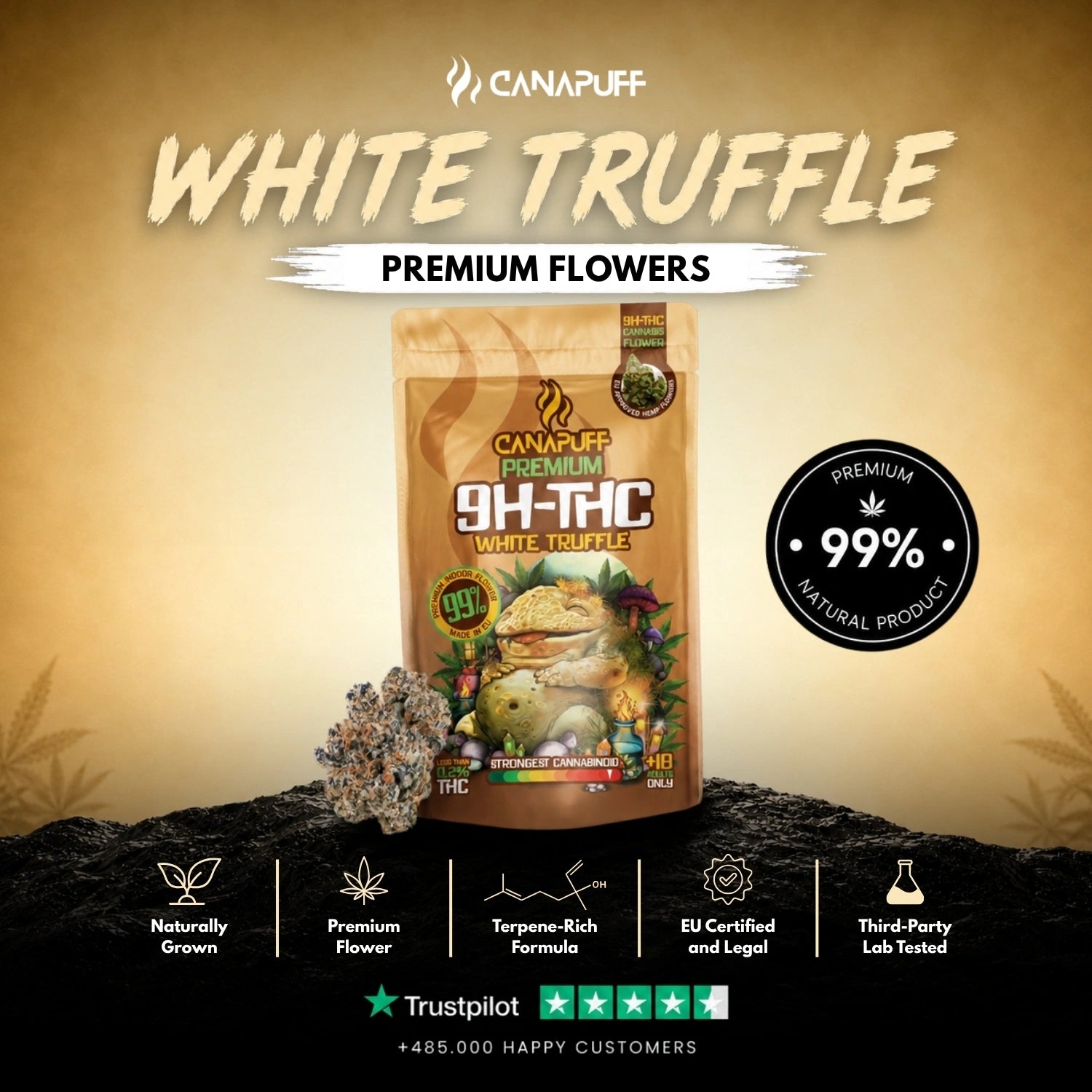 White Truffle 99% - Flores 9H-THC