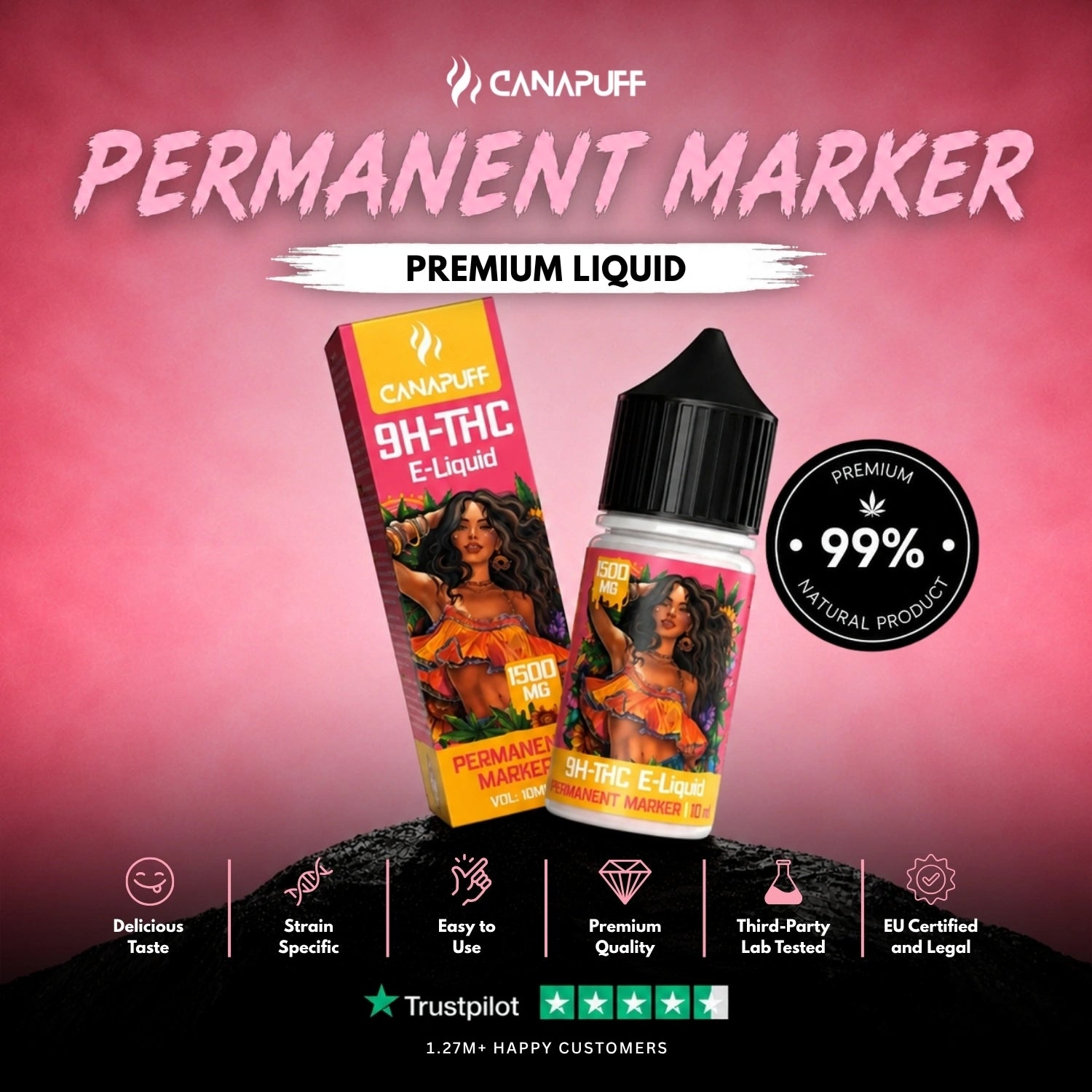 9H-THC Liquid Permanent Marker 1.500mg