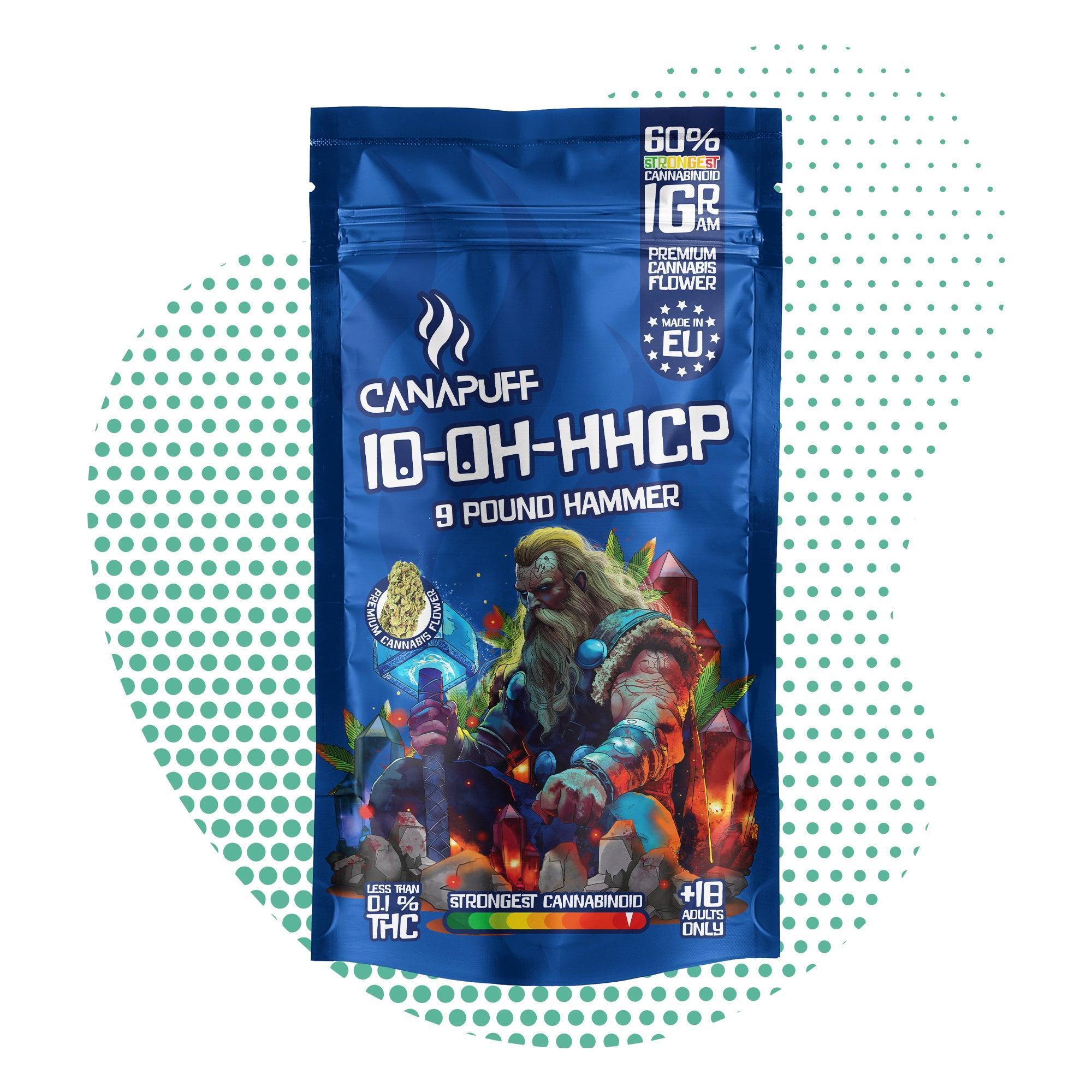 9 Pound Hammer 60% - Flores 10-OH-HHCP - Canapuff