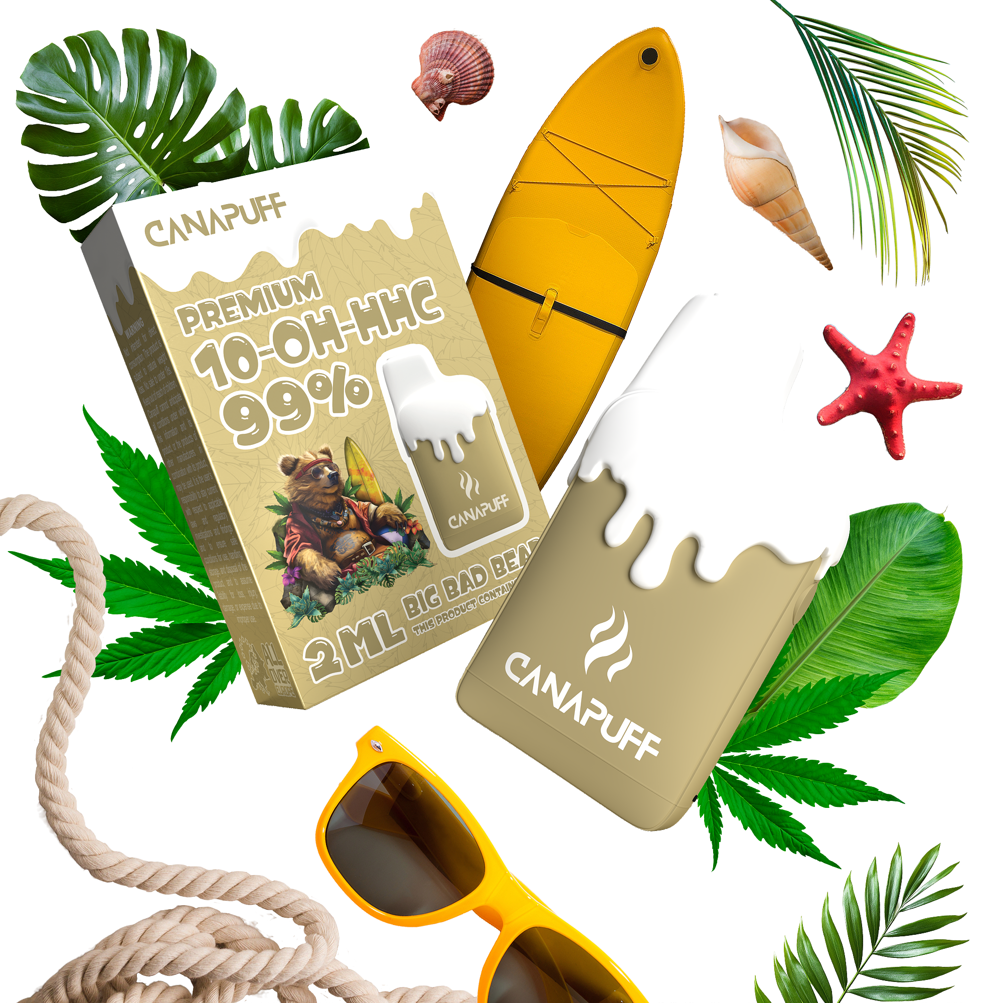 Big Bad Bear 99% 10-OH-HHC - Canapuff - Vaporizador - 2ml-Canapuff