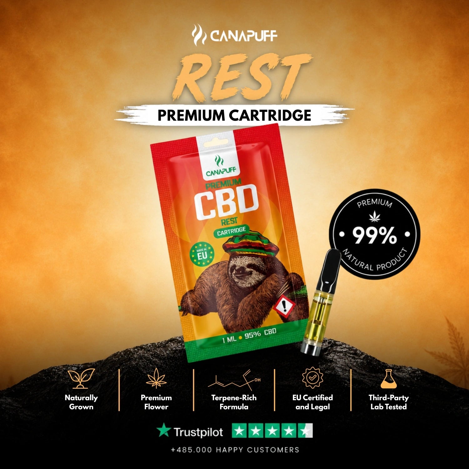 CBD Cartucho Restante 95%