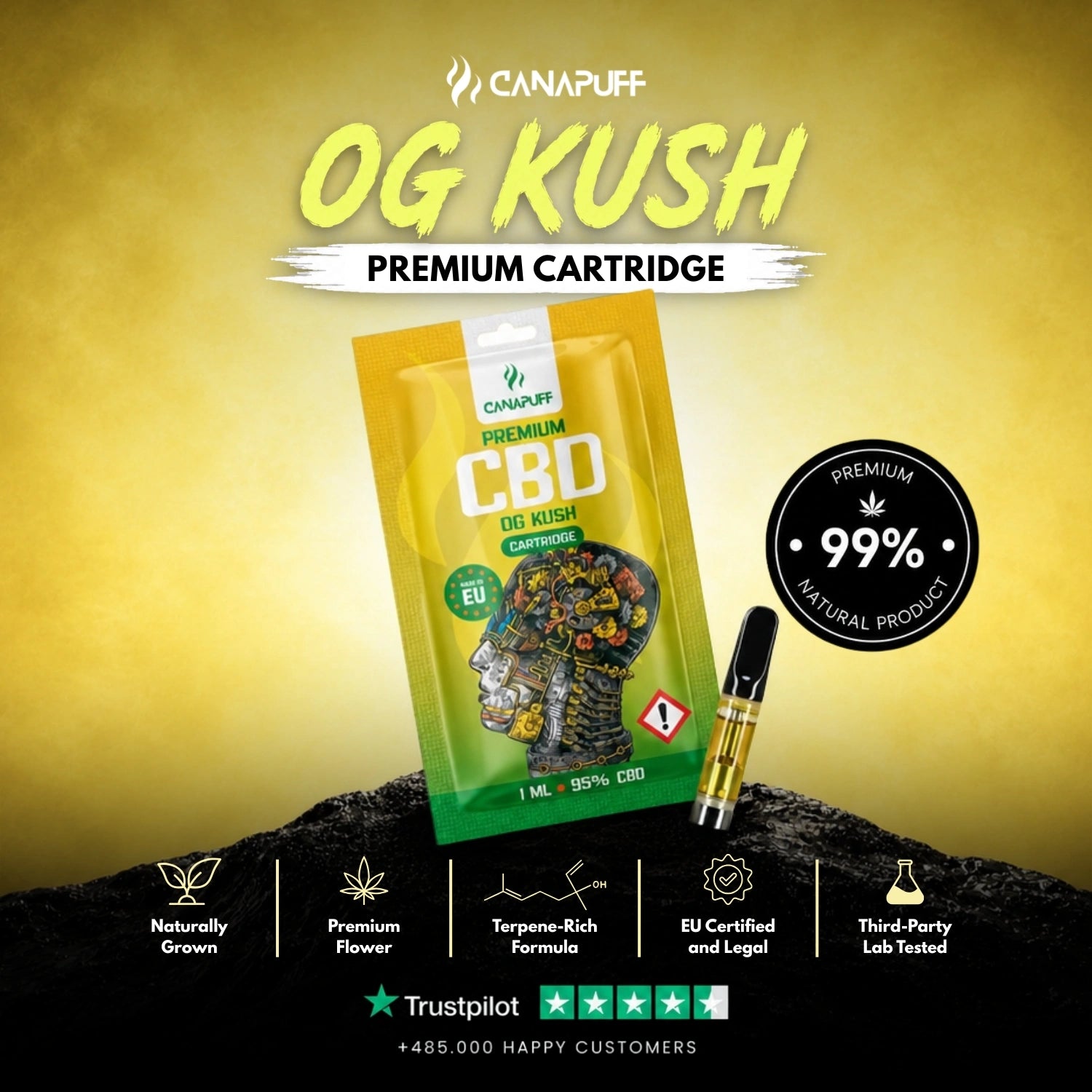 CBD Cartucho OG Kush 95%