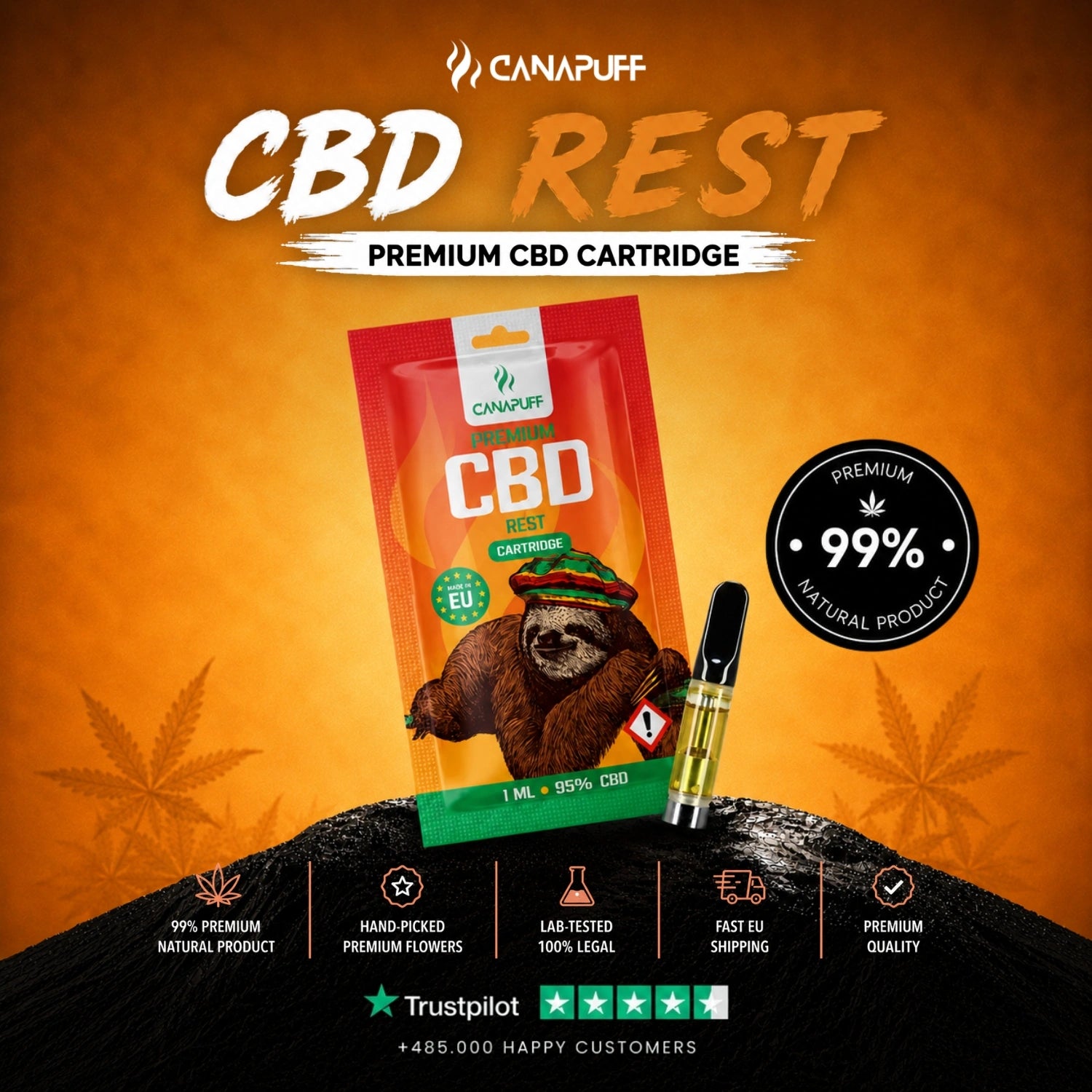 CBD Cartucho Restante 95%